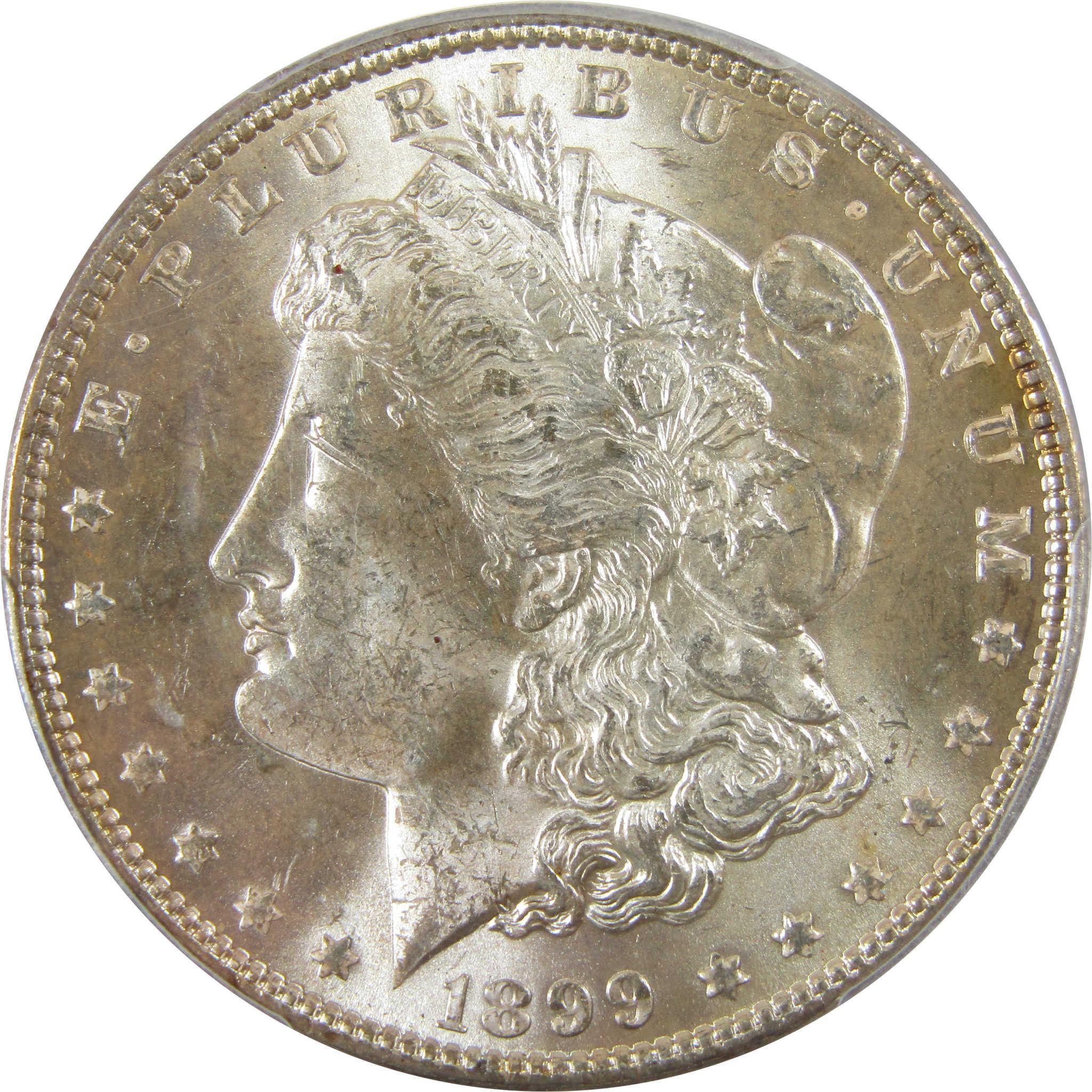 1899 Morgan Silver Dollar Uncirculated Details PCGS SKU:CP1045 - Morgan coin - Morgan silver dollar - Morgan silver dollar for sale - Profile Coins & Collectibles