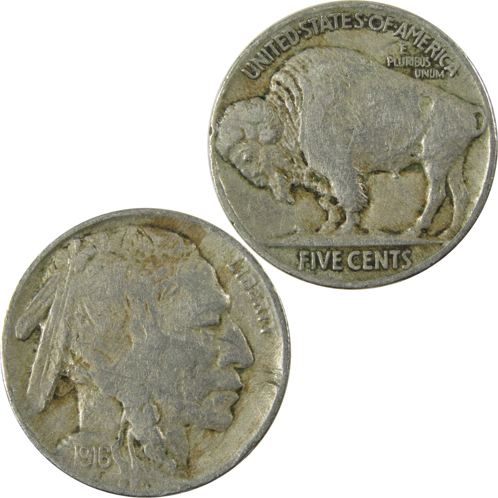 1916 Indian Head Buffalo Nickel VF Very Fine Details Coin SKU:I28327