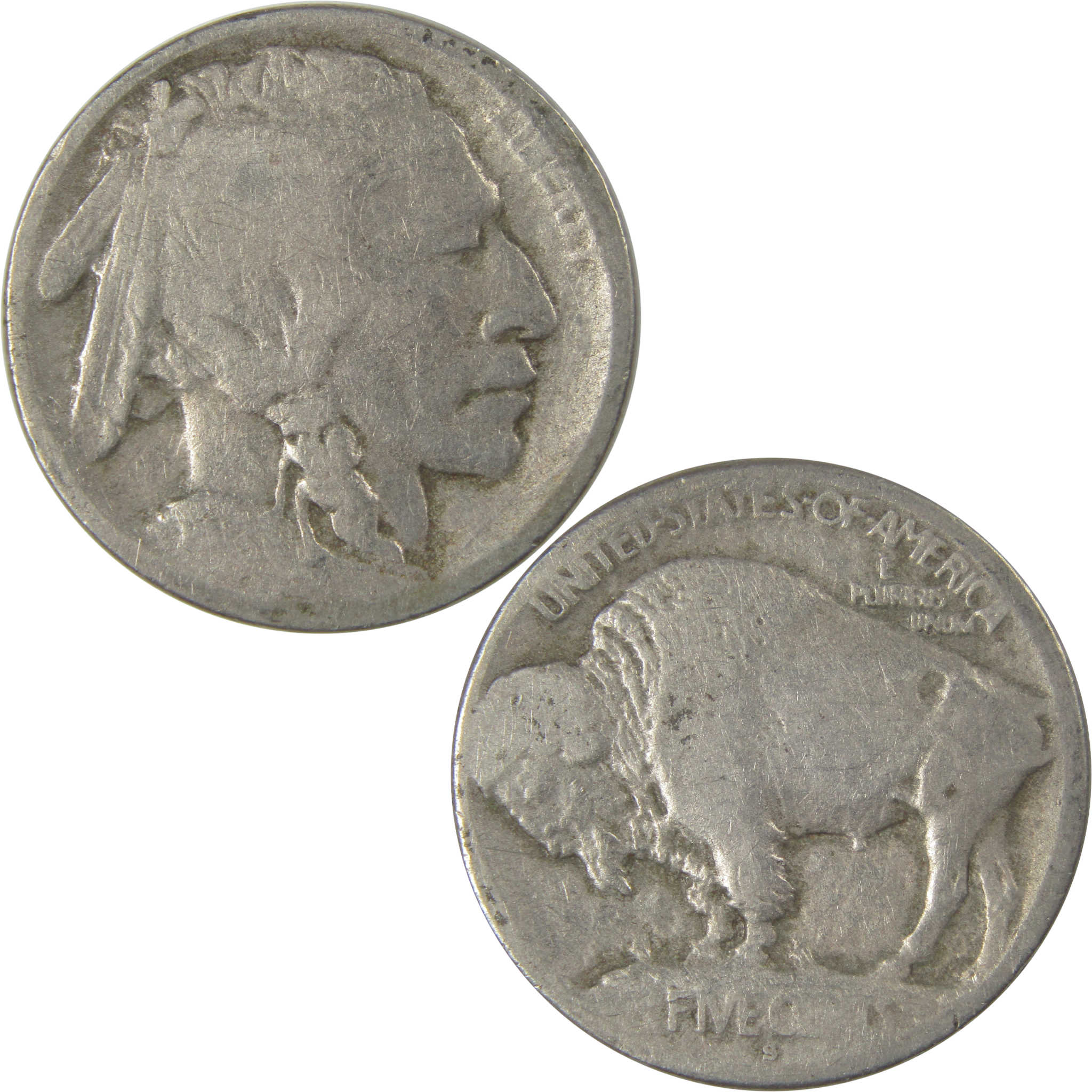 1913 S Type 1 Indian Head Buffalo Nickel FR Fair Details SKU:I22830