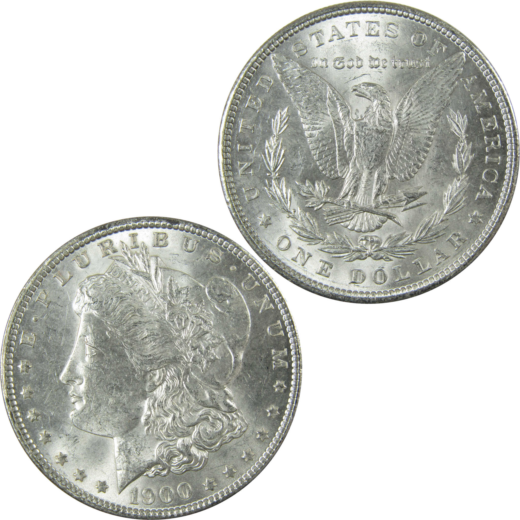 1900 Morgan Silver Dollar Uncirculated Mint State $1 Coin SKU:I27744