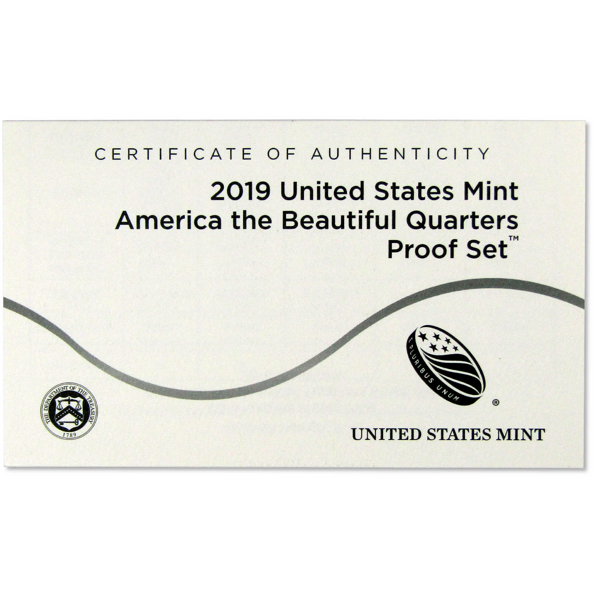 2019 America the Beautiful Quarter Clad Proof Set U.S. Mint OGP COA