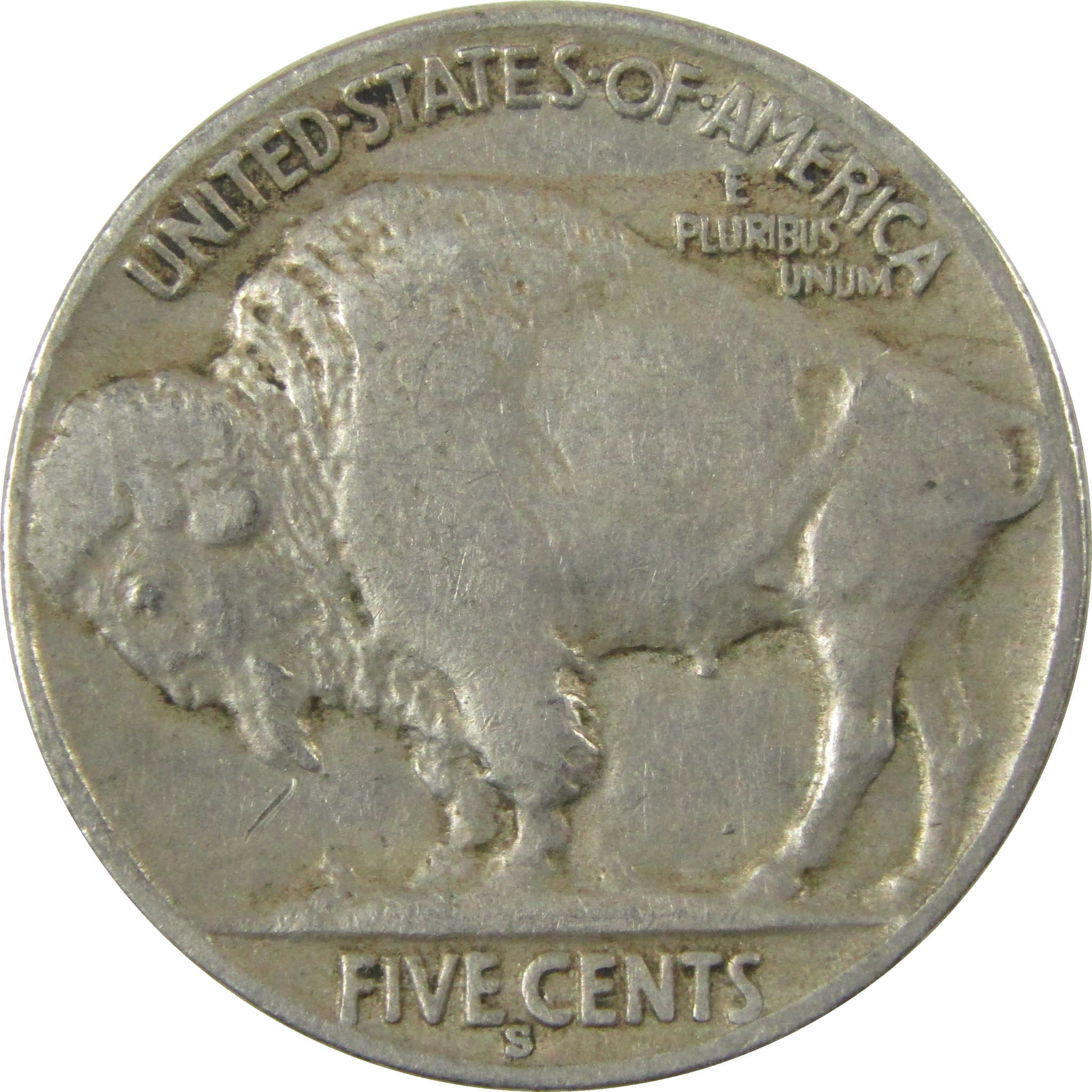 1931 S Indian Head Buffalo Nickel F Fine 5c Coin SKU:I28138