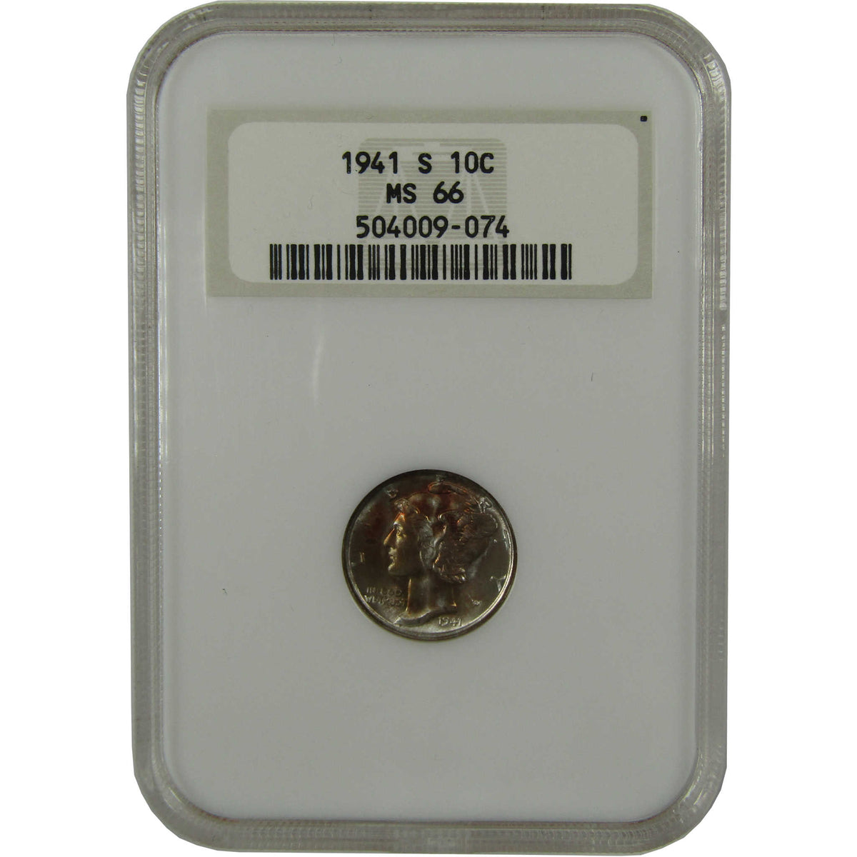 1941 S Mercury Silver Dime MS 66 NGC Uncirculated 10c Coin Collectible