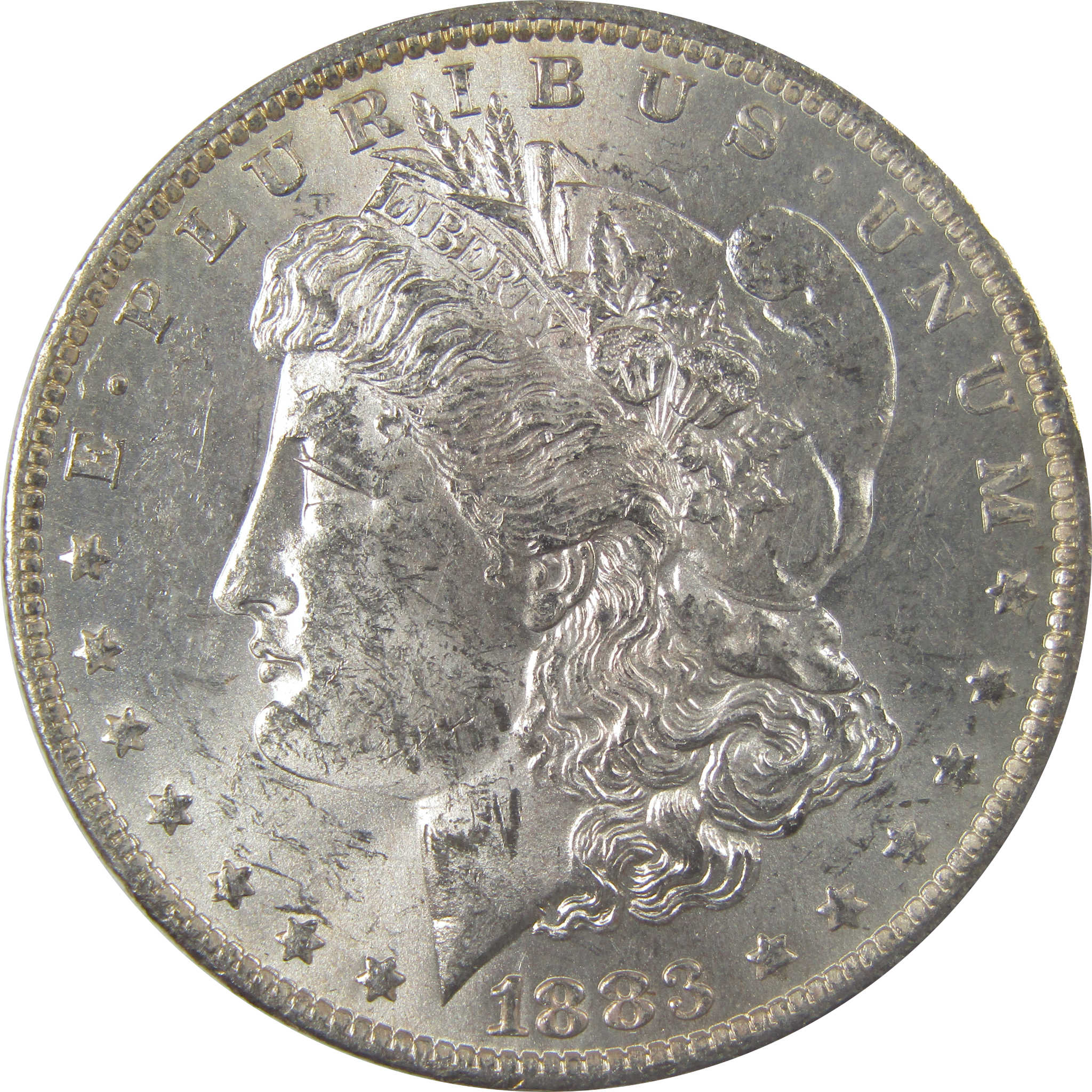 1883 O Morgan Silver Dollar Uncirculated Mint State Toned SKU:I24877