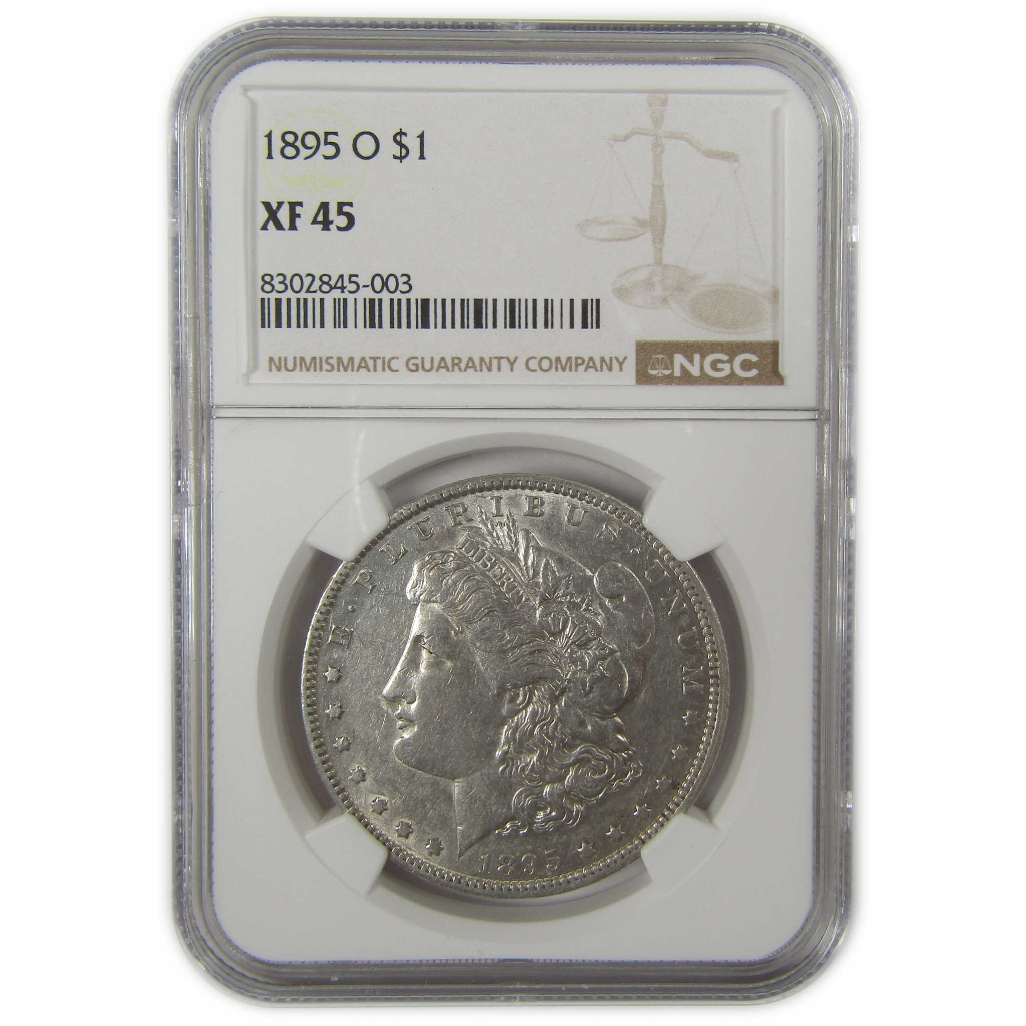 1895 O Morgan Dollar XF 45 NGC Silver $1 Coin SKU:I20573 - Morgan coin - Morgan silver dollar - Morgan silver dollar for sale - Profile Coins & Collectibles