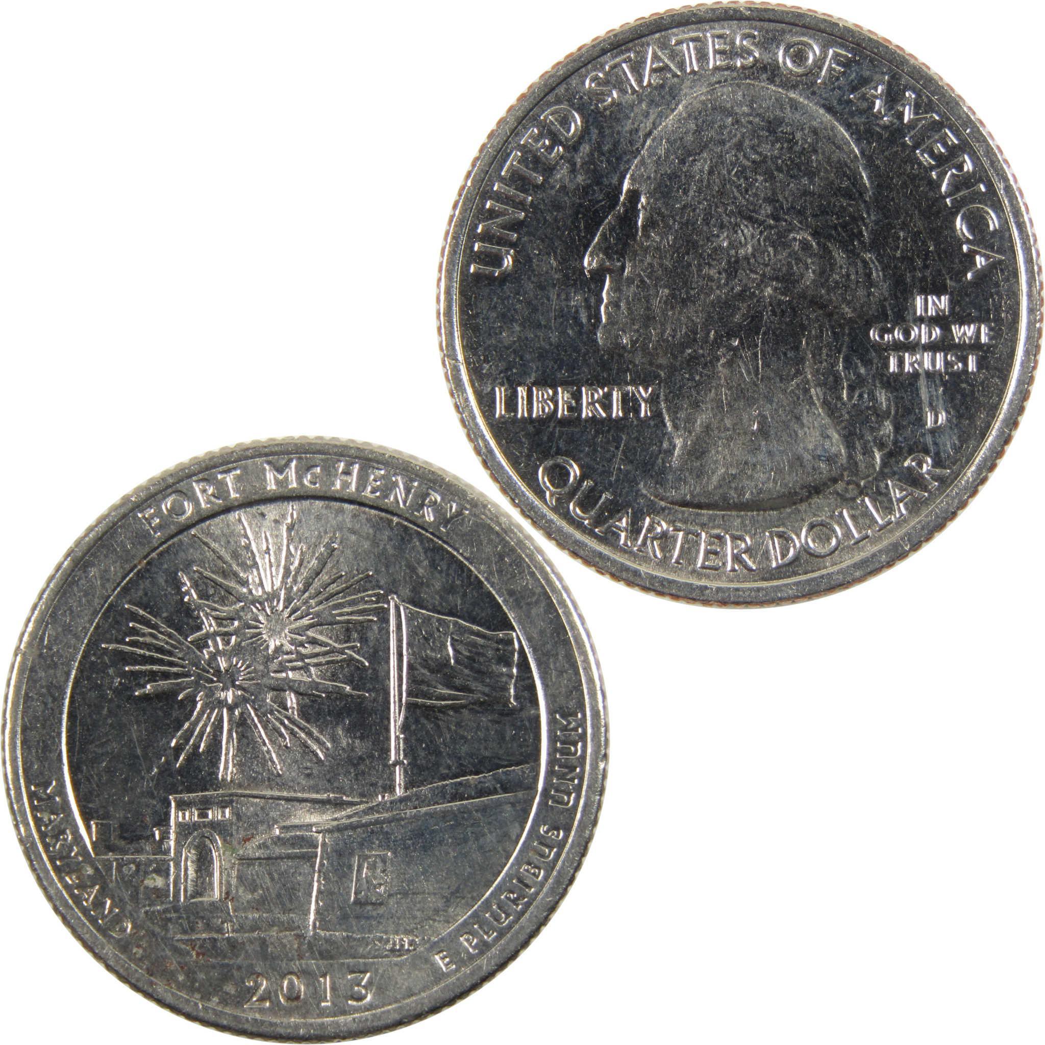 2013 D Fort McHenry National Park Quarter BU Uncirculated Clad 25c