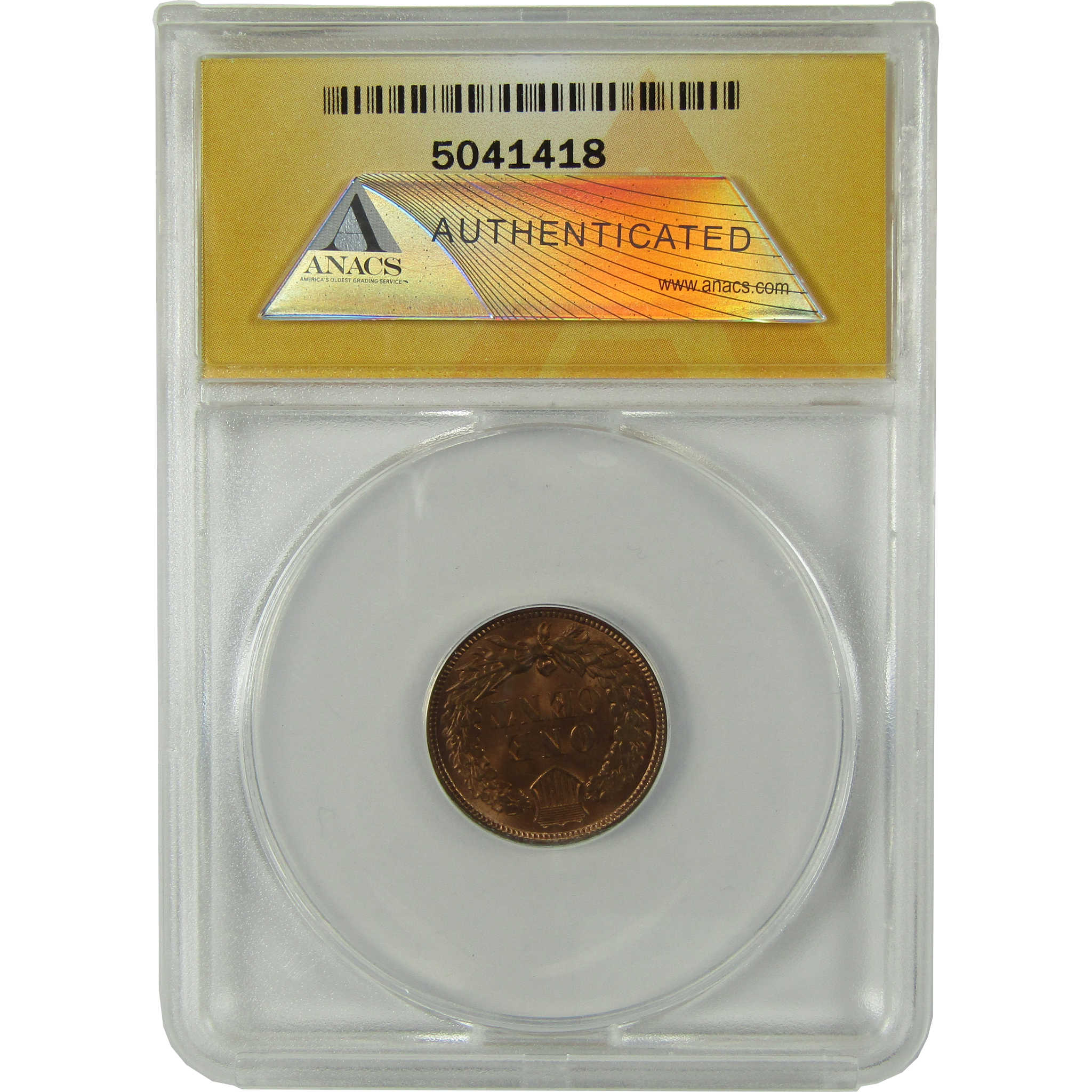 1909 Indian Head Cent MS 62 RB ANACS Uncirculated Penny SKU:I28403