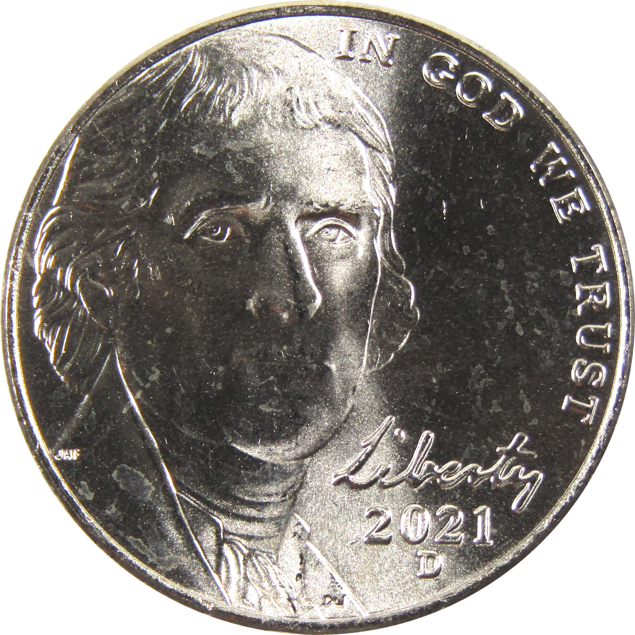 2021 D Jefferson Nickel BU Uncirculated 5c Coin