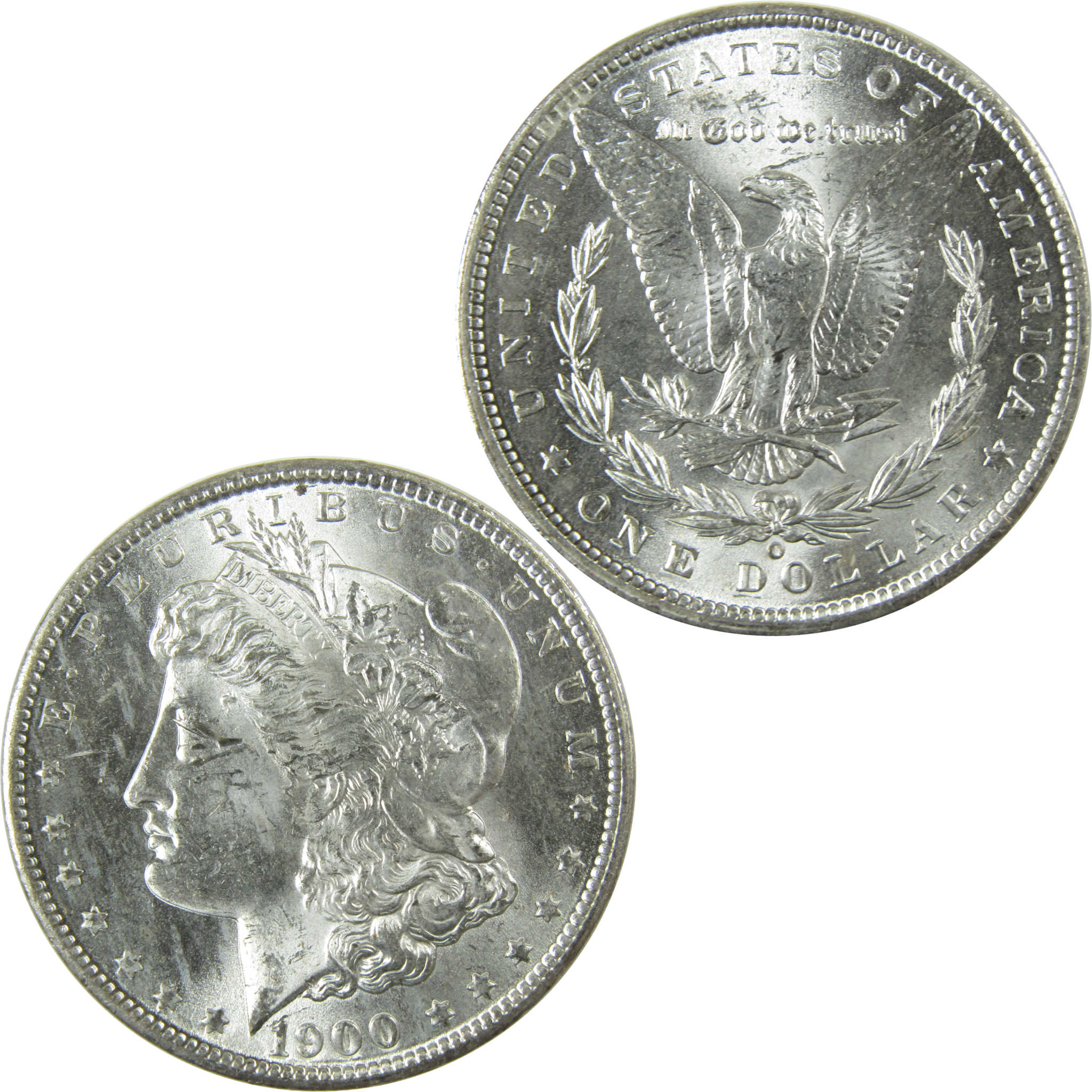 1900 O Morgan Silver Dollar Uncirculated Mint State $1 Coin SKU:I27790