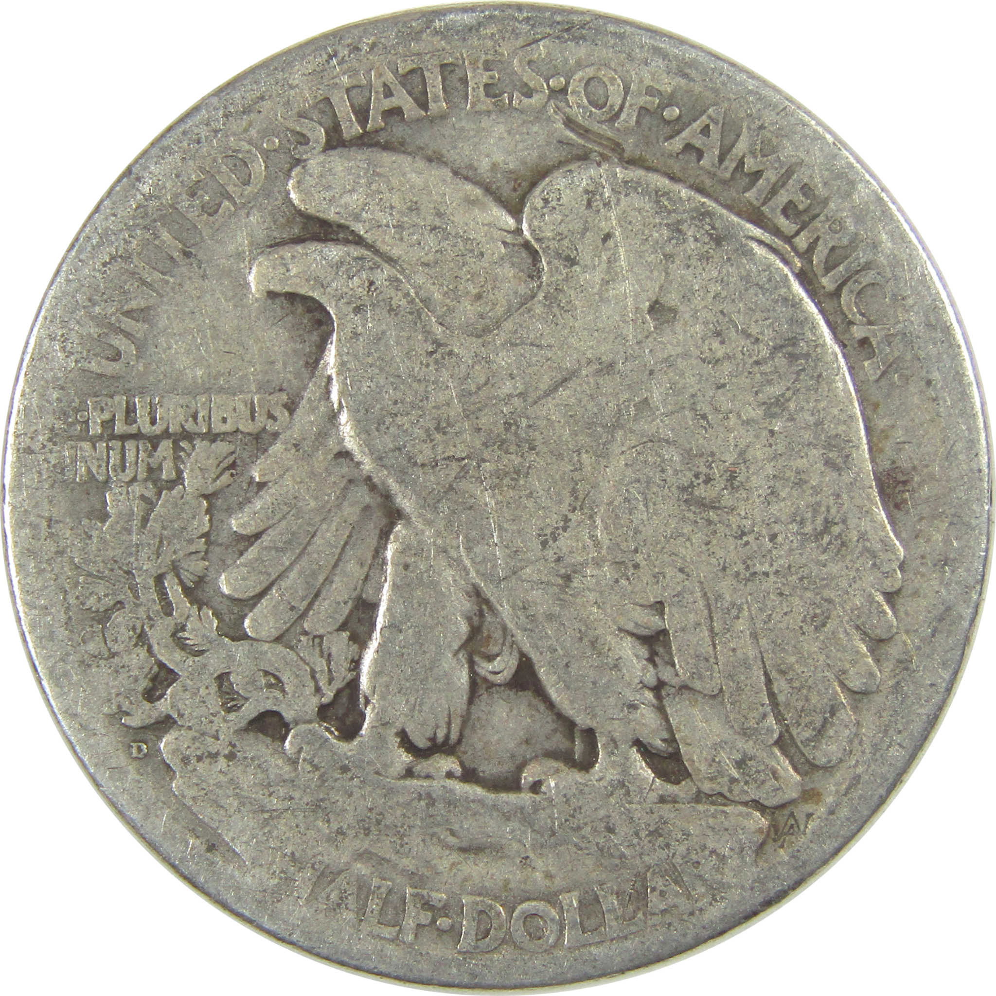 1919 D Liberty Walking Half Dollar AG About Good Silver SKU:I20049