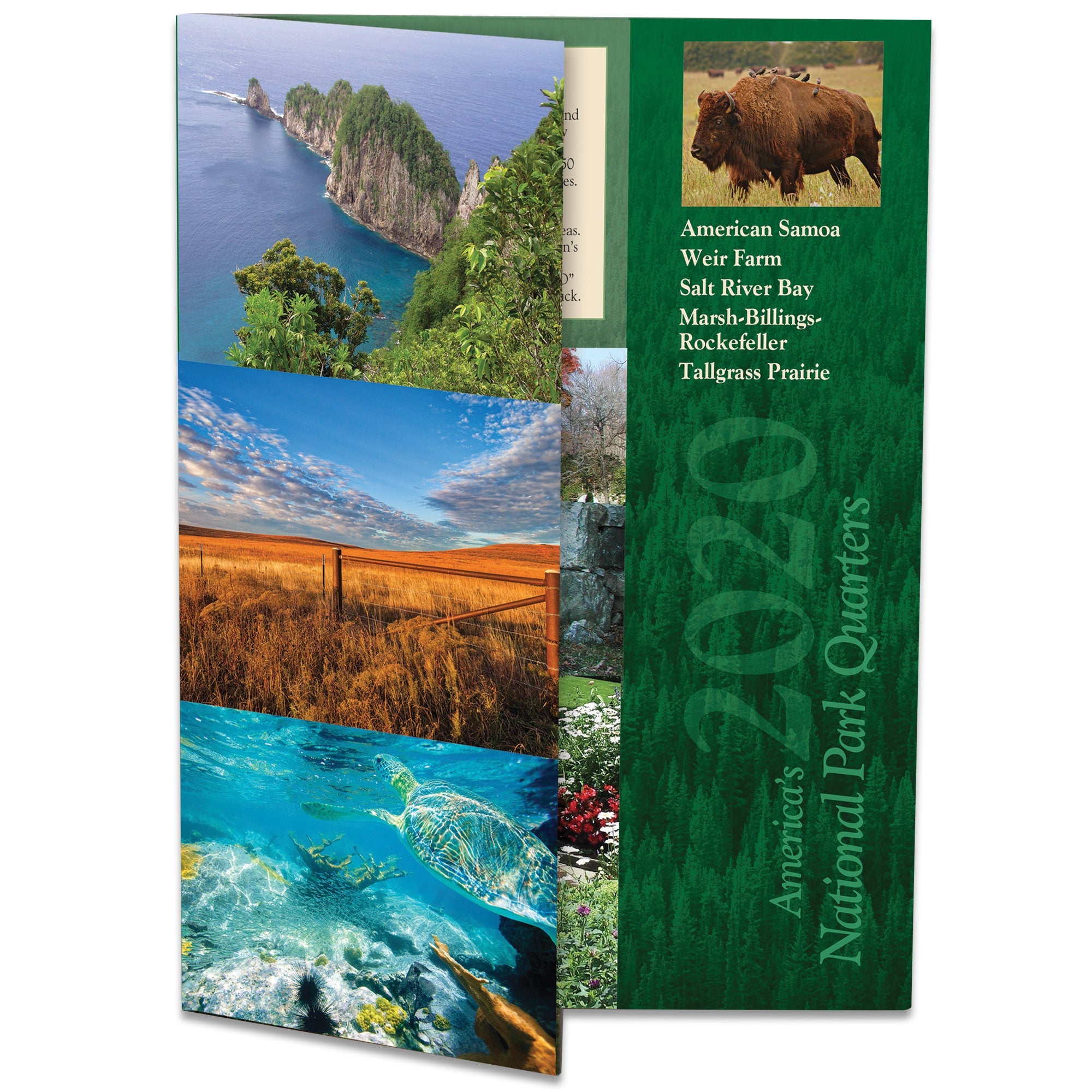 2020 America's National Park Quarter Series Colorful Folder Littleton