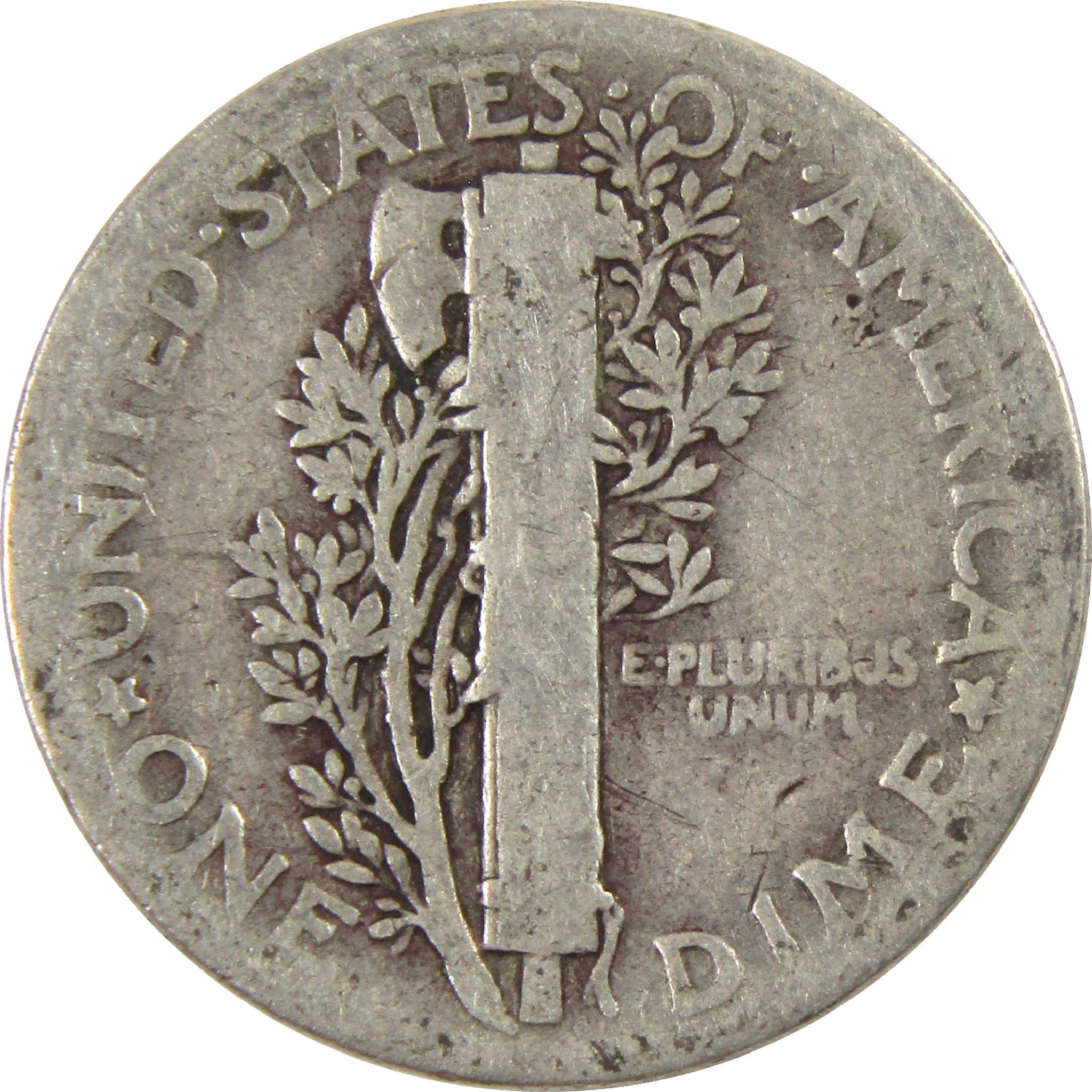 1925 Mercury Dime G Good Silver 10c Coin