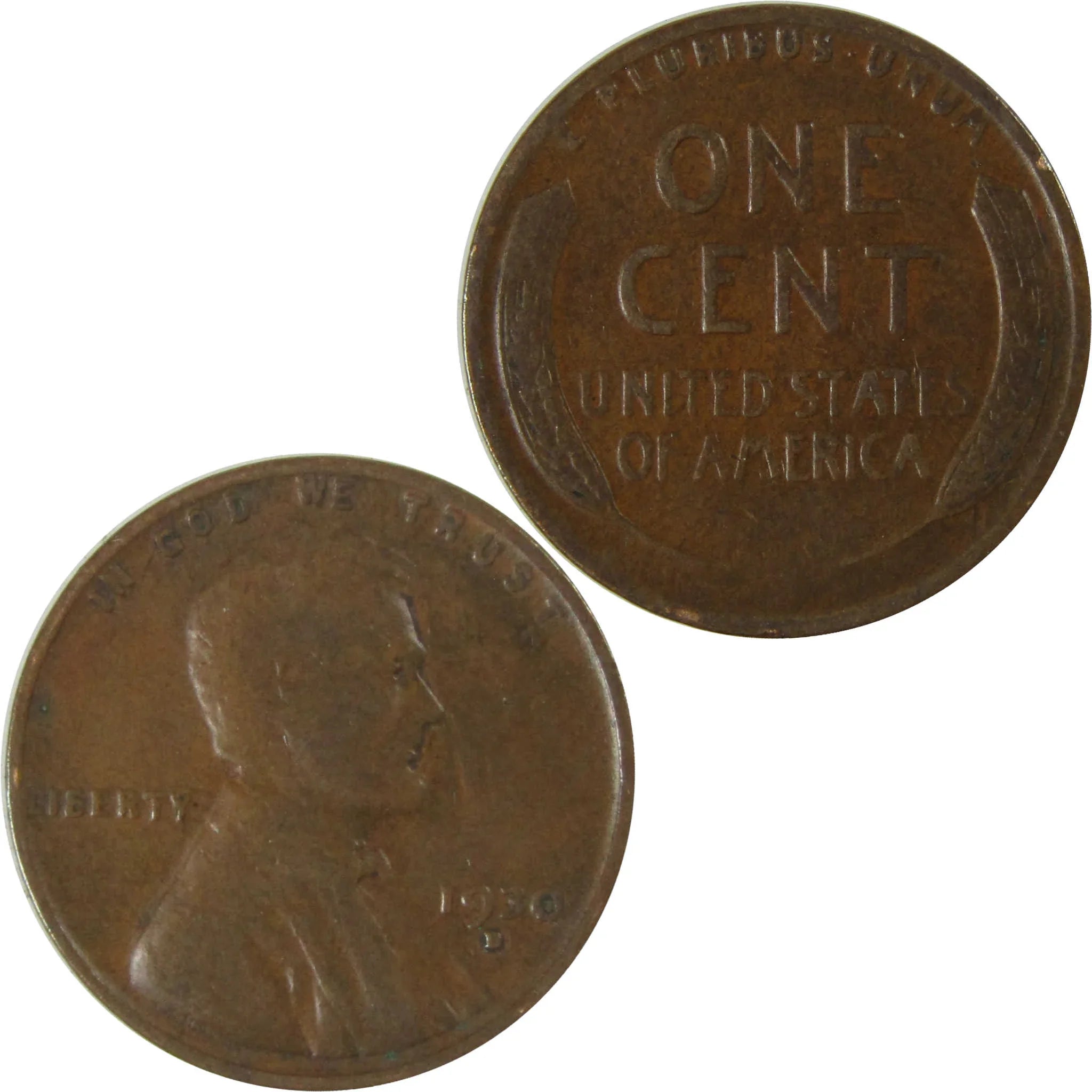 1930 D Lincoln Wheat Cent F Fine Penny 1c Coin Collectible SKU:I26759