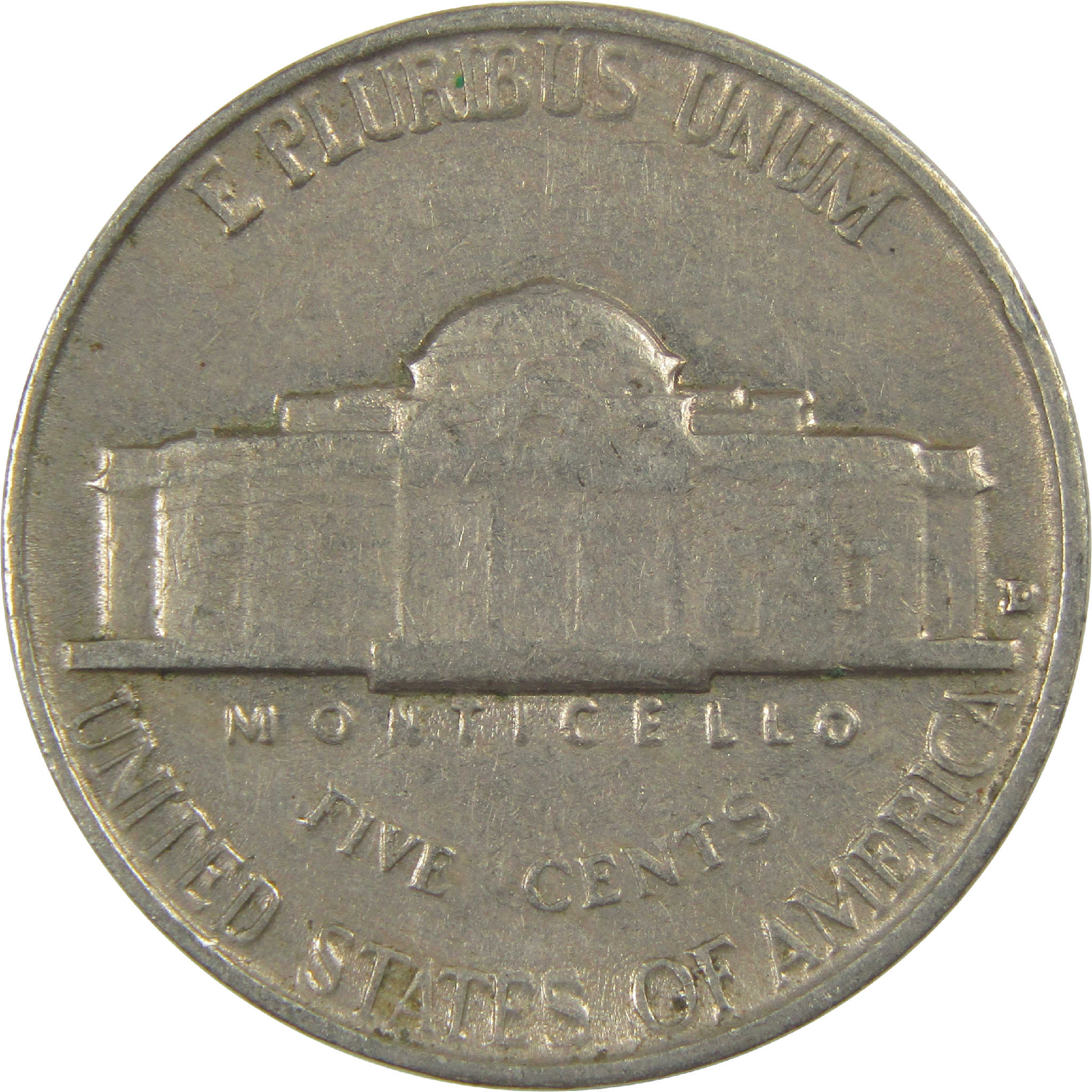 1955 D Jefferson Nickel Circulated 5c Coin Collectible