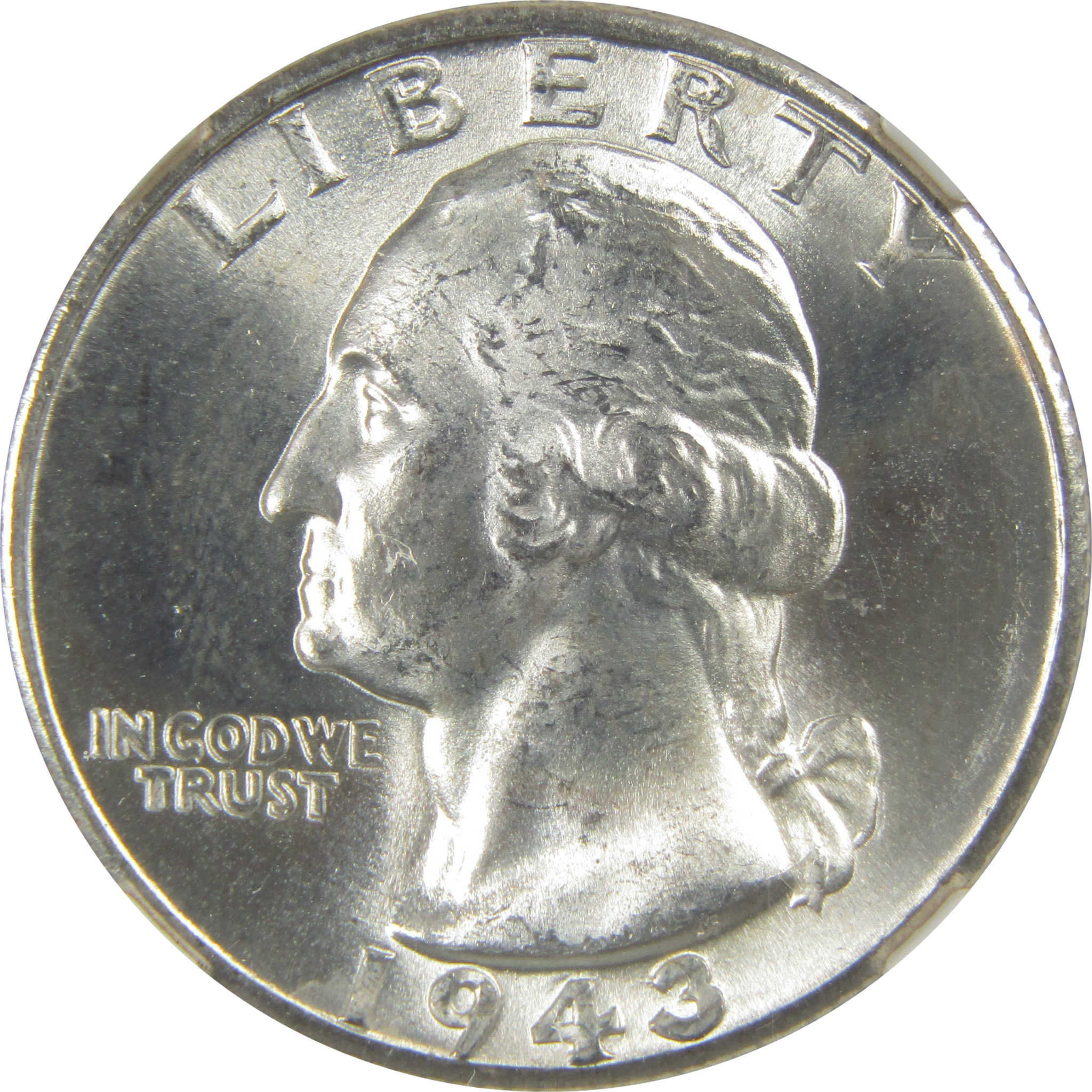 1943 D Washington Quarter MS 65 NGC Silver Bag Fragment SKU:I20623