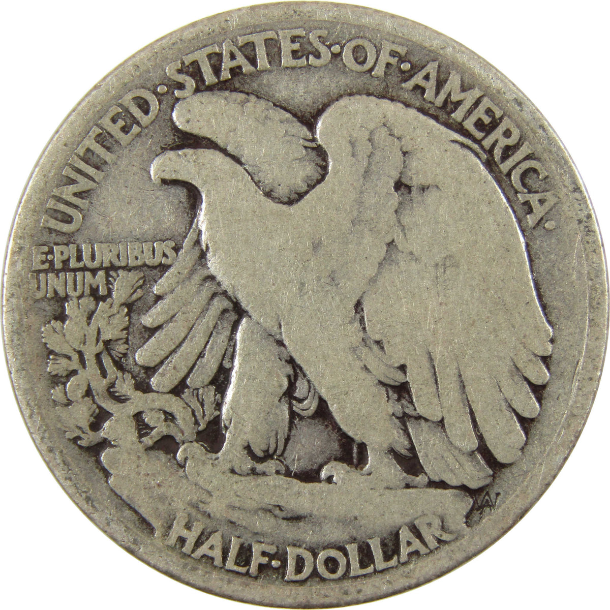 1917 D Obverse Liberty Walking Silver 50c VG Very Good SKU:I29036