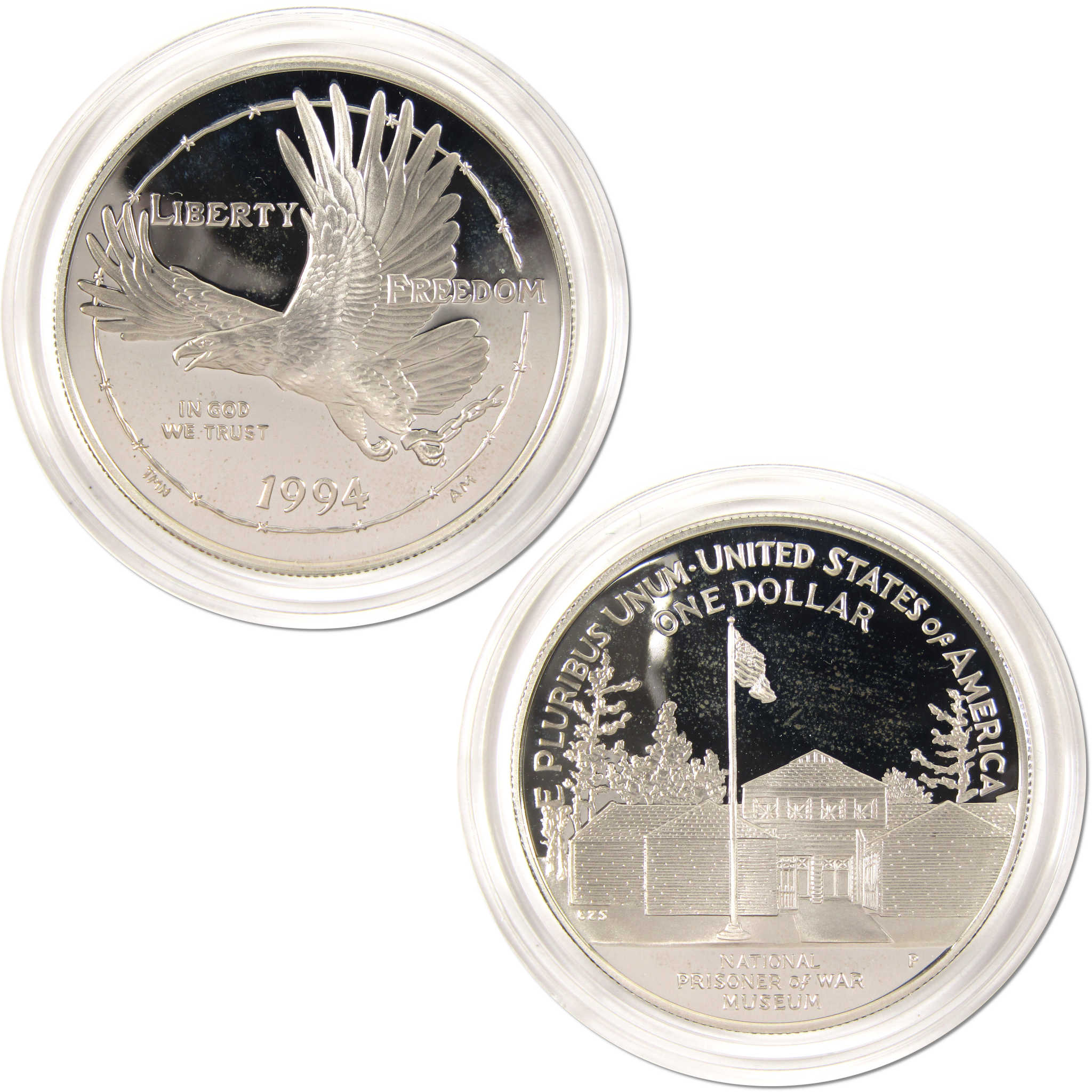 U.S Veterans Commemorative Silver Dollars 3 Coin Set Proof OGP COA