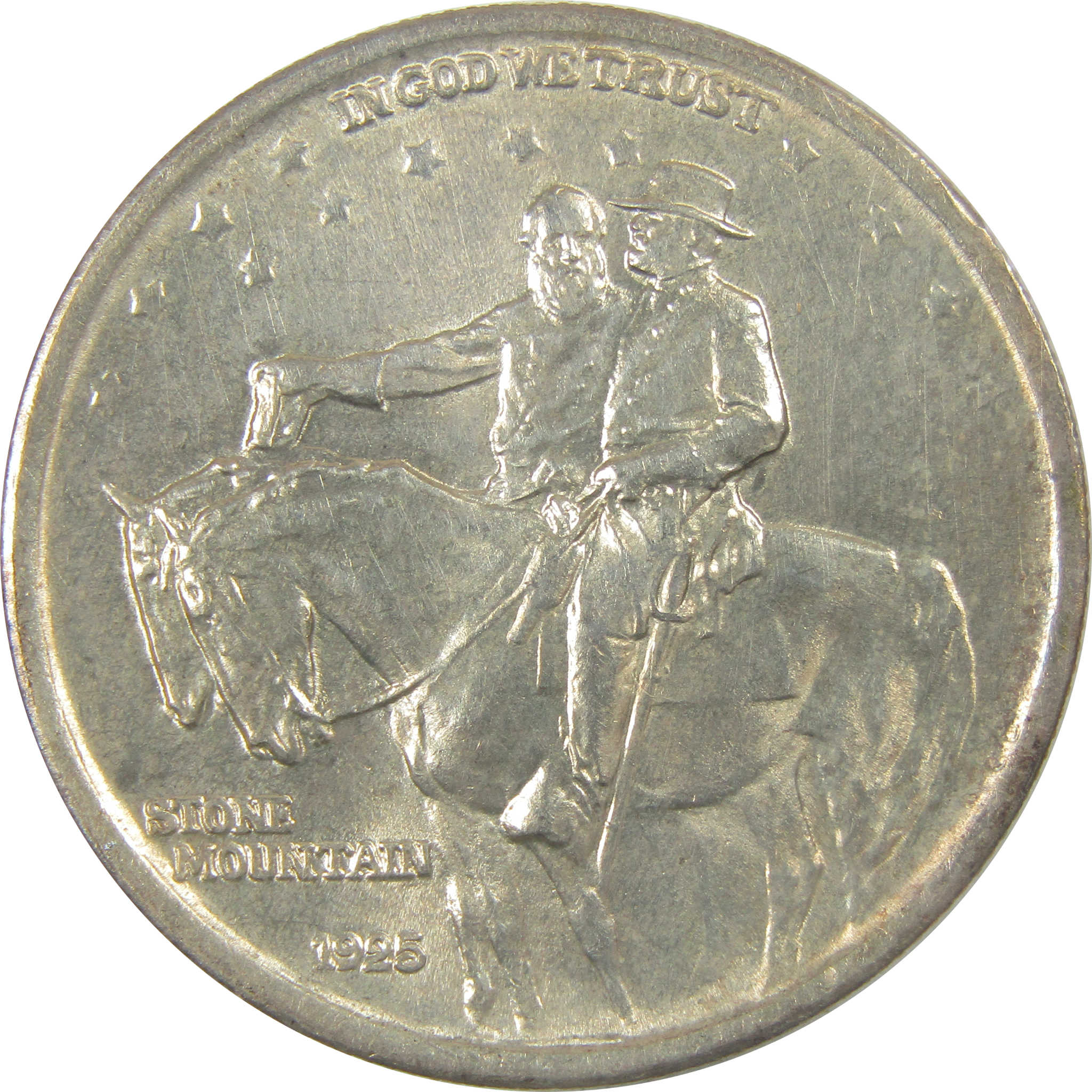 1925 Stone Mountain Memorial Commemorative Silver 50c Unc SKU:I24612