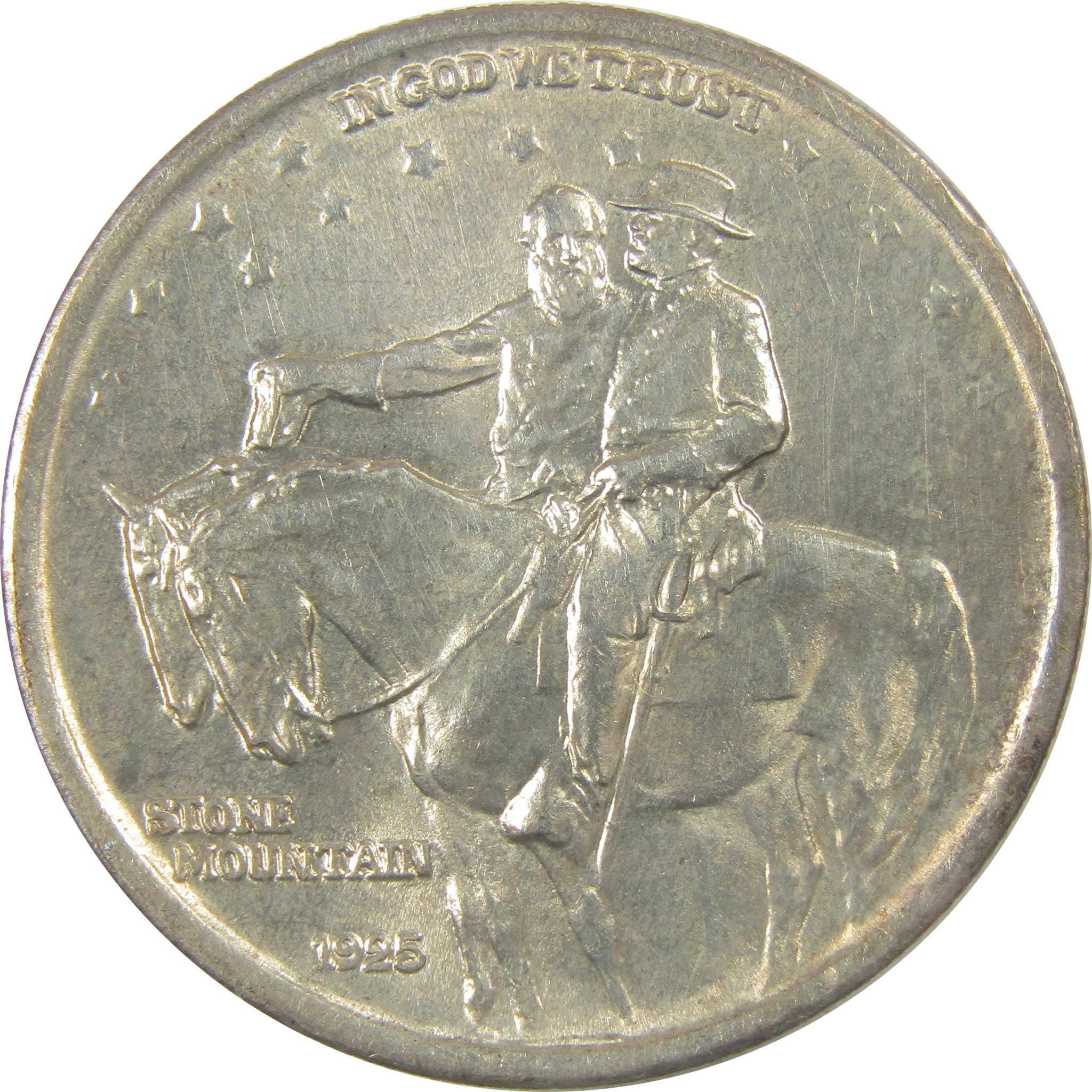 1925 Stone Mountain Memorial Commemorative Silver 50c Unc SKU:I24612