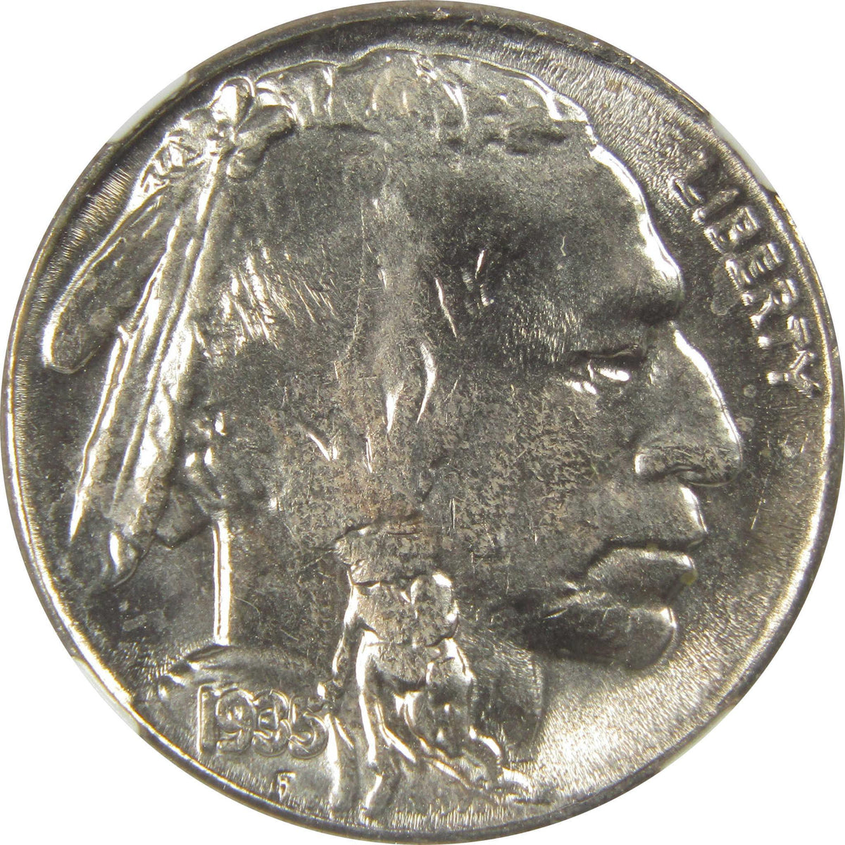 1935 S Indian Head Buffalo Nickel MS 65 NGC Bag Fragment SKU:I20554