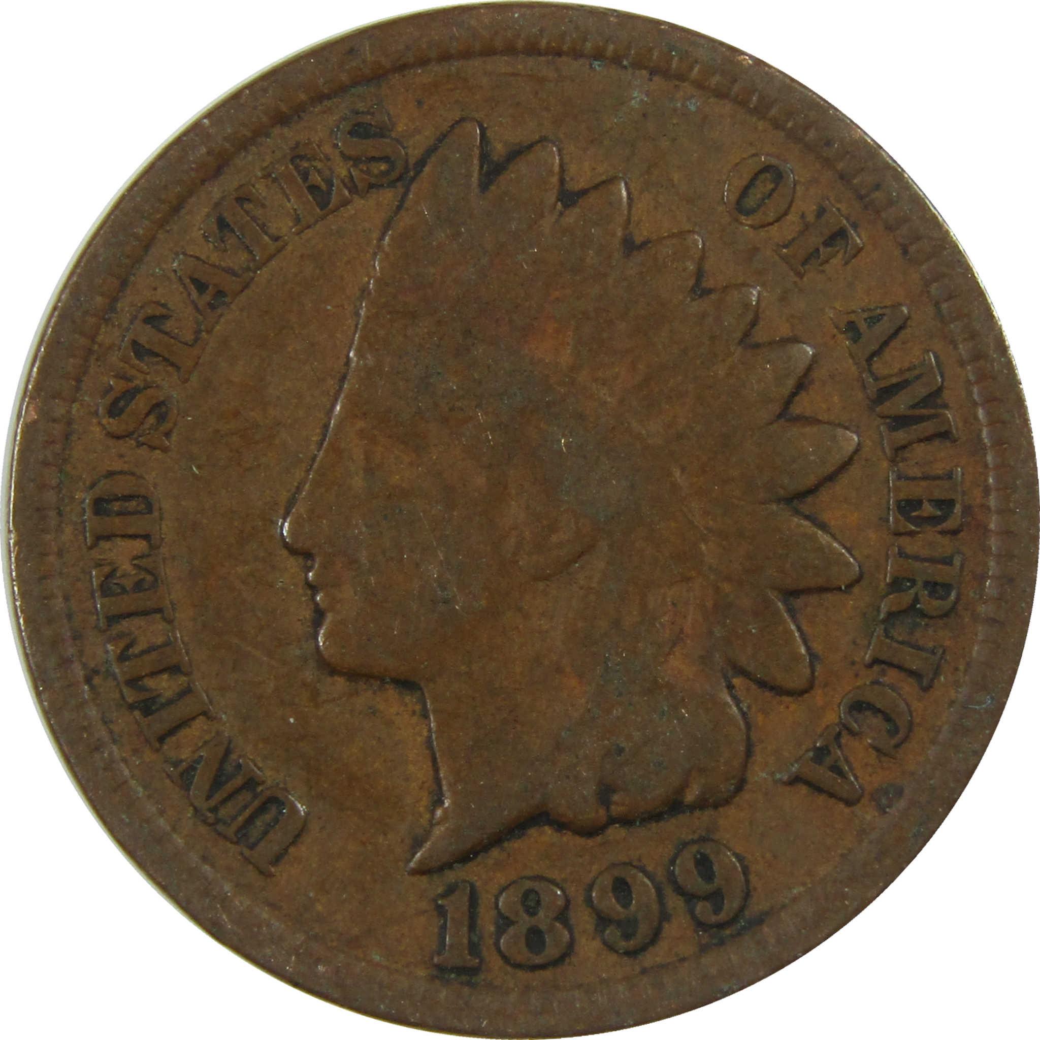 1899 Indian Head Cent G Good Penny 1c Coin SKU:I27039