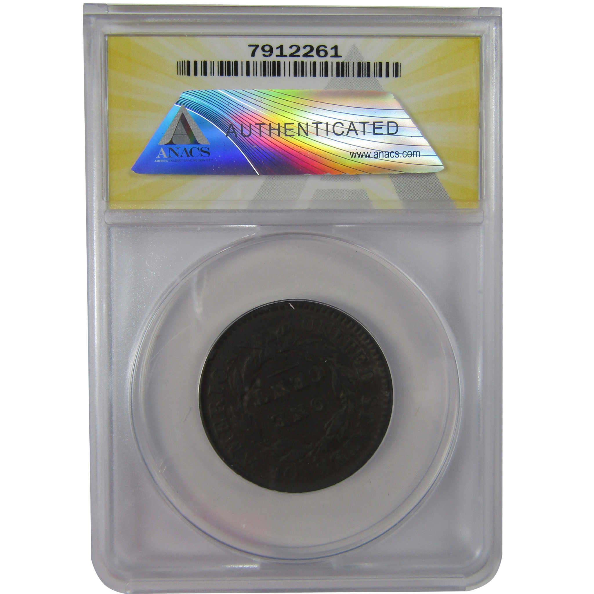 1817 15 Stars Coronet Head Large Cent F 15 Details ANACS SKU:CPC1198