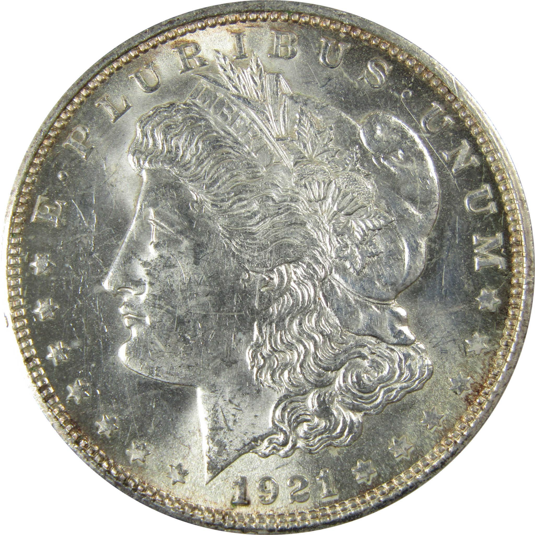 1921 D Morgan Silver Dollar Uncirculated Mint State $1 Coin SKU:CP965 - Morgan coin - Morgan silver dollar - Morgan silver dollar for sale - Profile Coins & Collectibles
