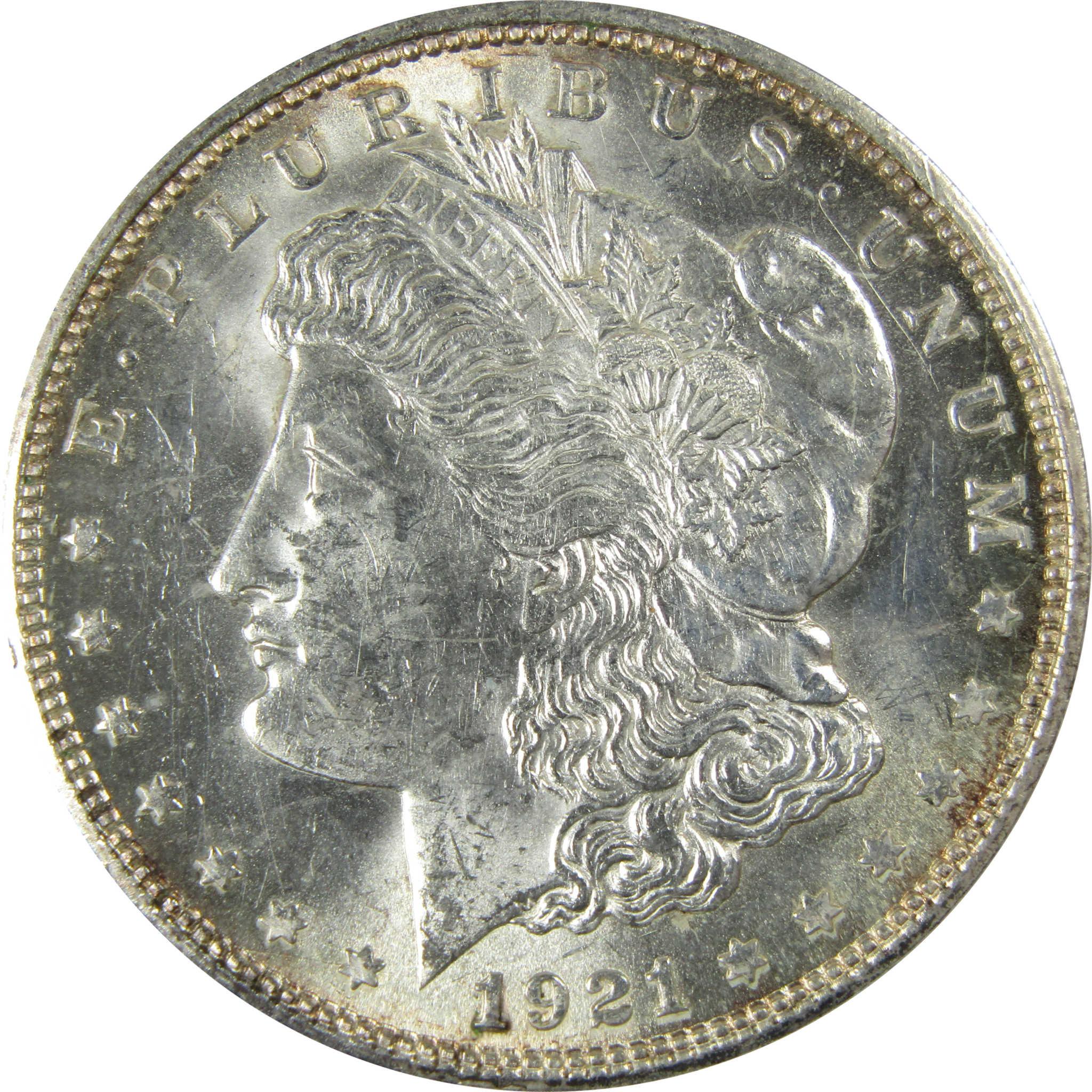 1921 D Morgan Silver Dollar Uncirculated Mint State $1 Coin SKU:CP965 - Morgan coin - Morgan silver dollar - Morgan silver dollar for sale - Profile Coins & Collectibles