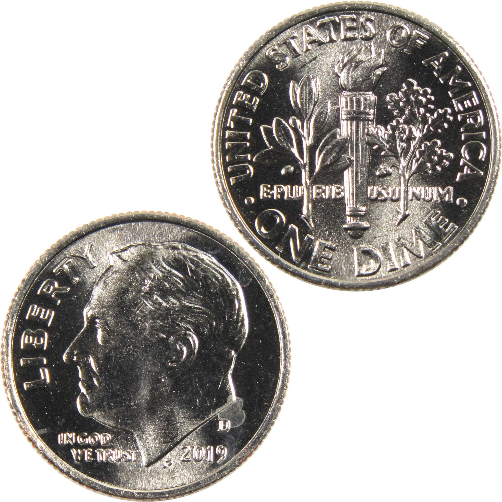2019 D Roosevelt Dime BU Uncirculated Clad 10c Coin
