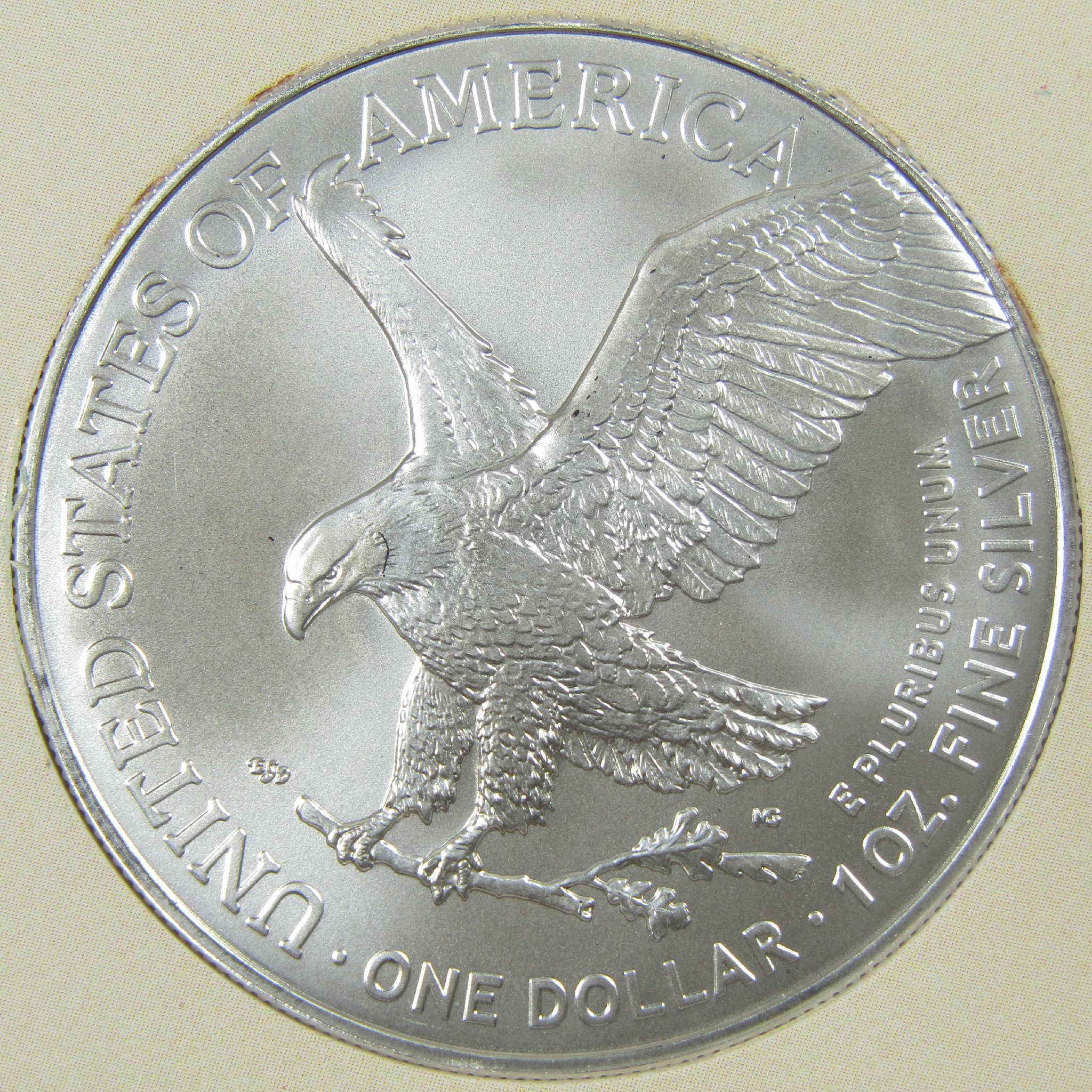 2025 American Silver Eagle Uncirculated Coin with Welcome Baby Holder