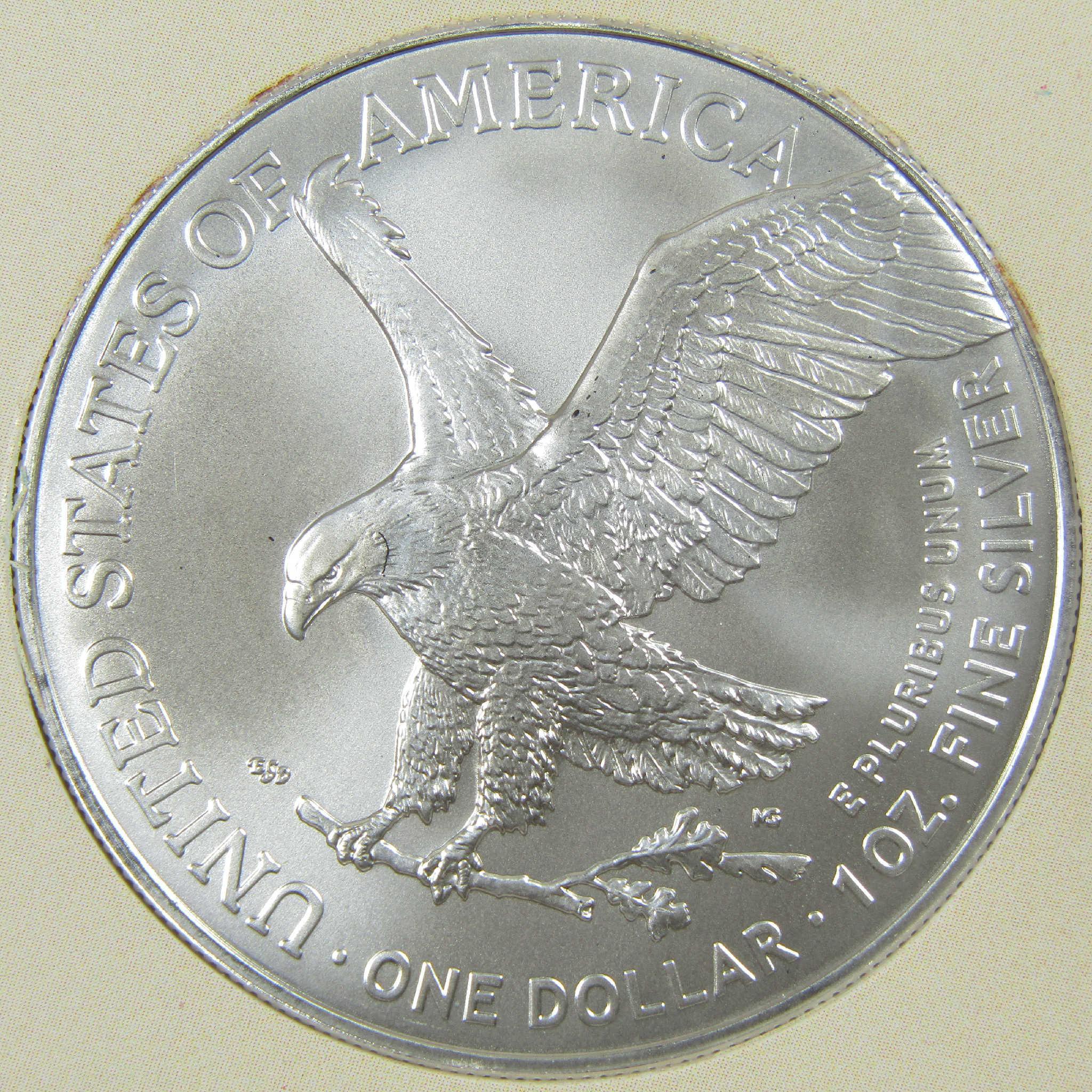 2025 American Silver Eagle Uncirculated Coin with Welcome Baby Holder