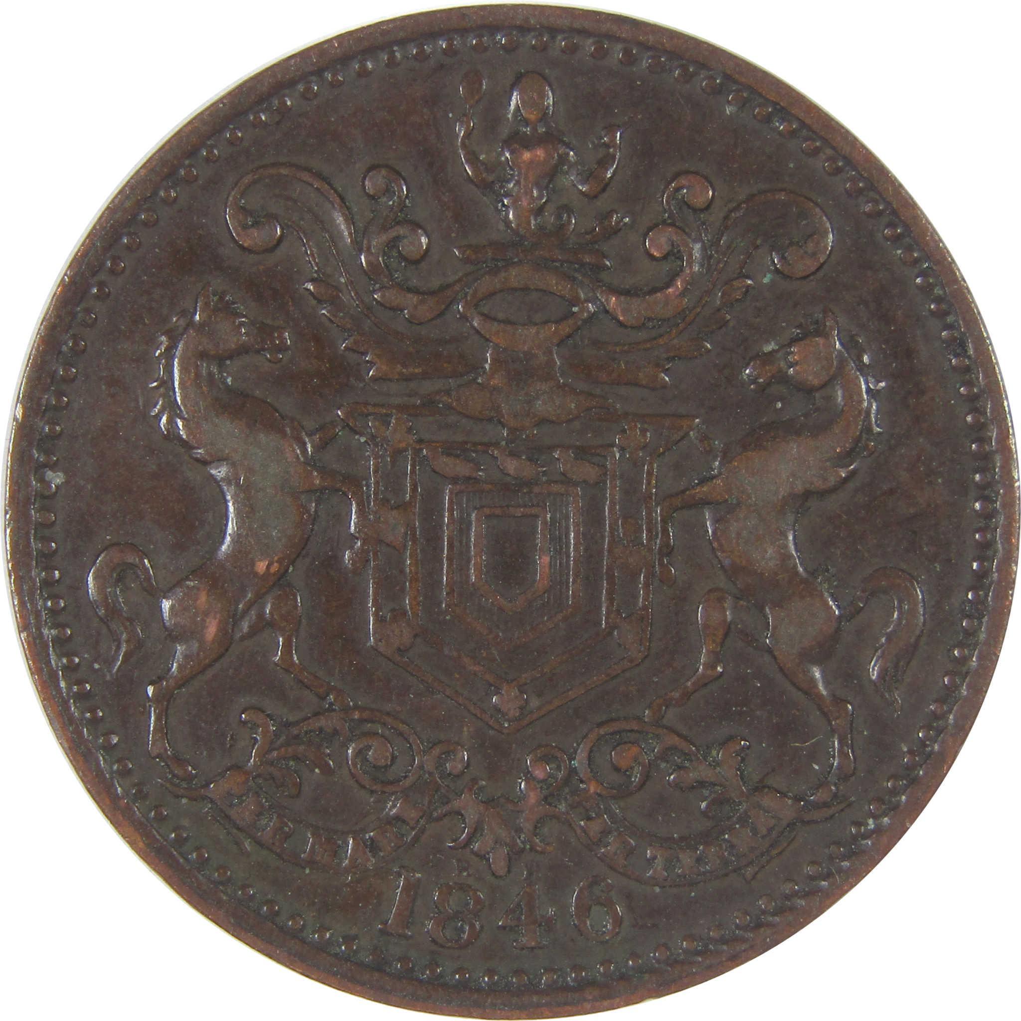 1846 Canada Newfoundland Rutherford Harbour Grace Token SKU:CPC9726