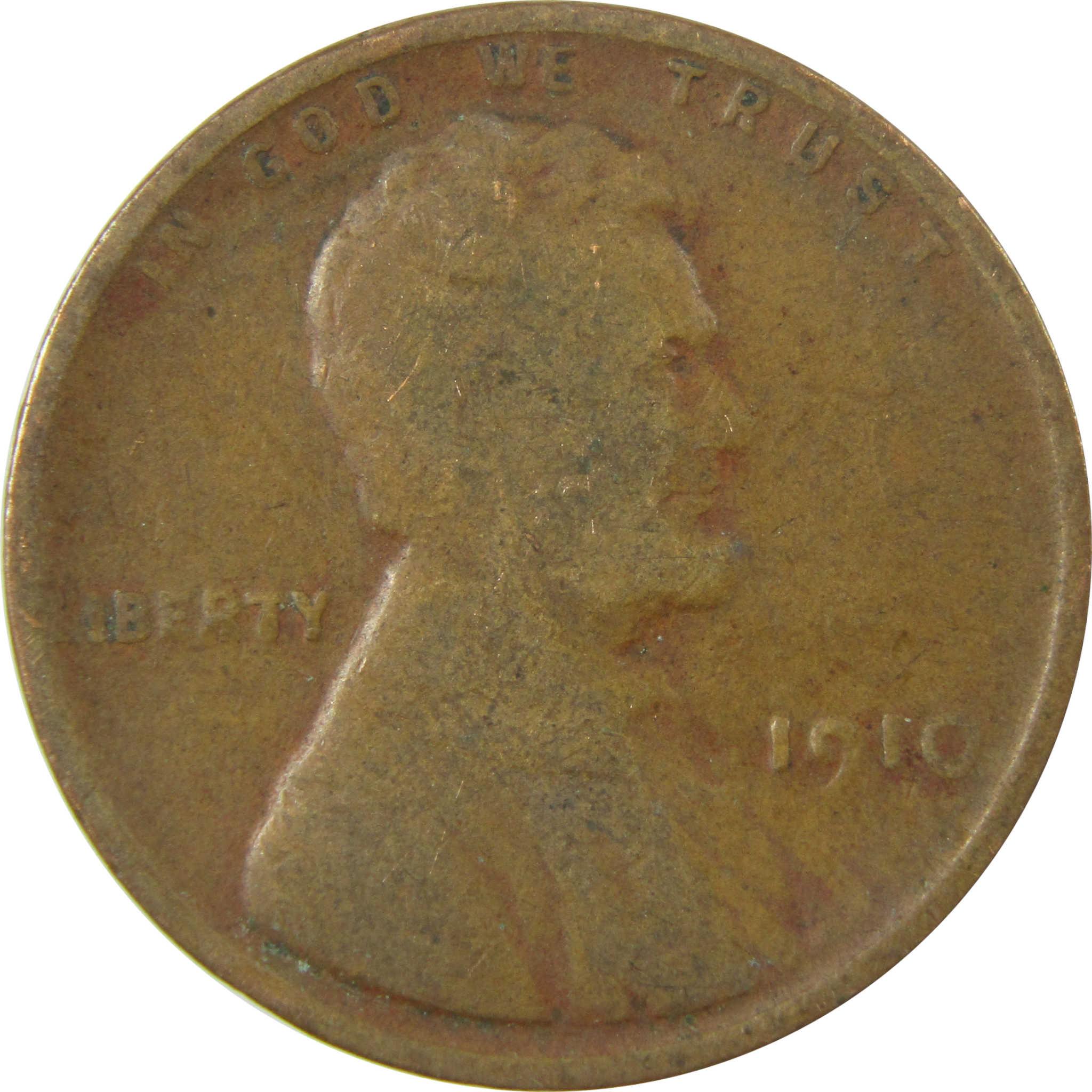 1910 Lincoln Wheat Cent G Good Penny 1c Coin SKU:I26691