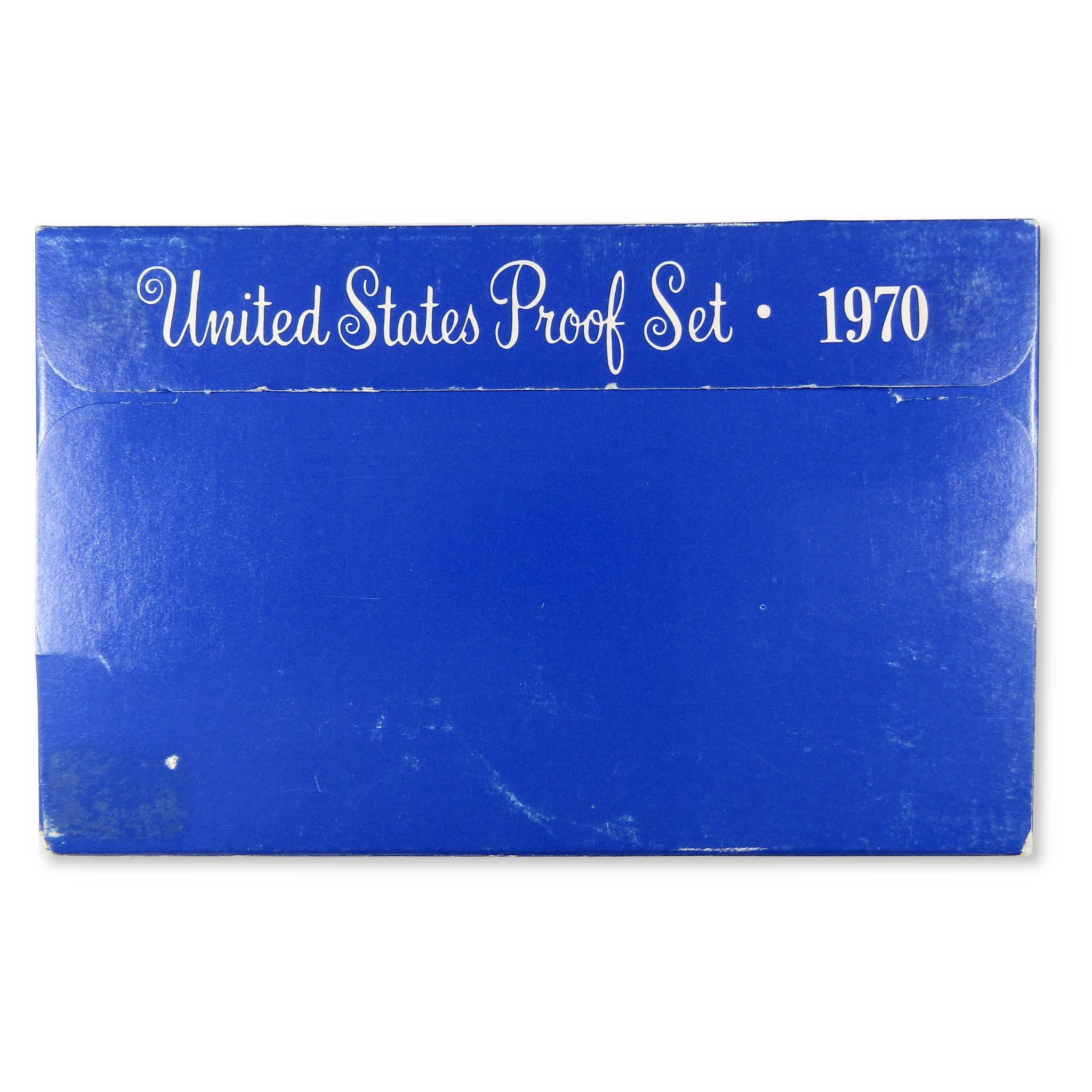 1970 United States Proof Set blue envelope collectible coin packaging