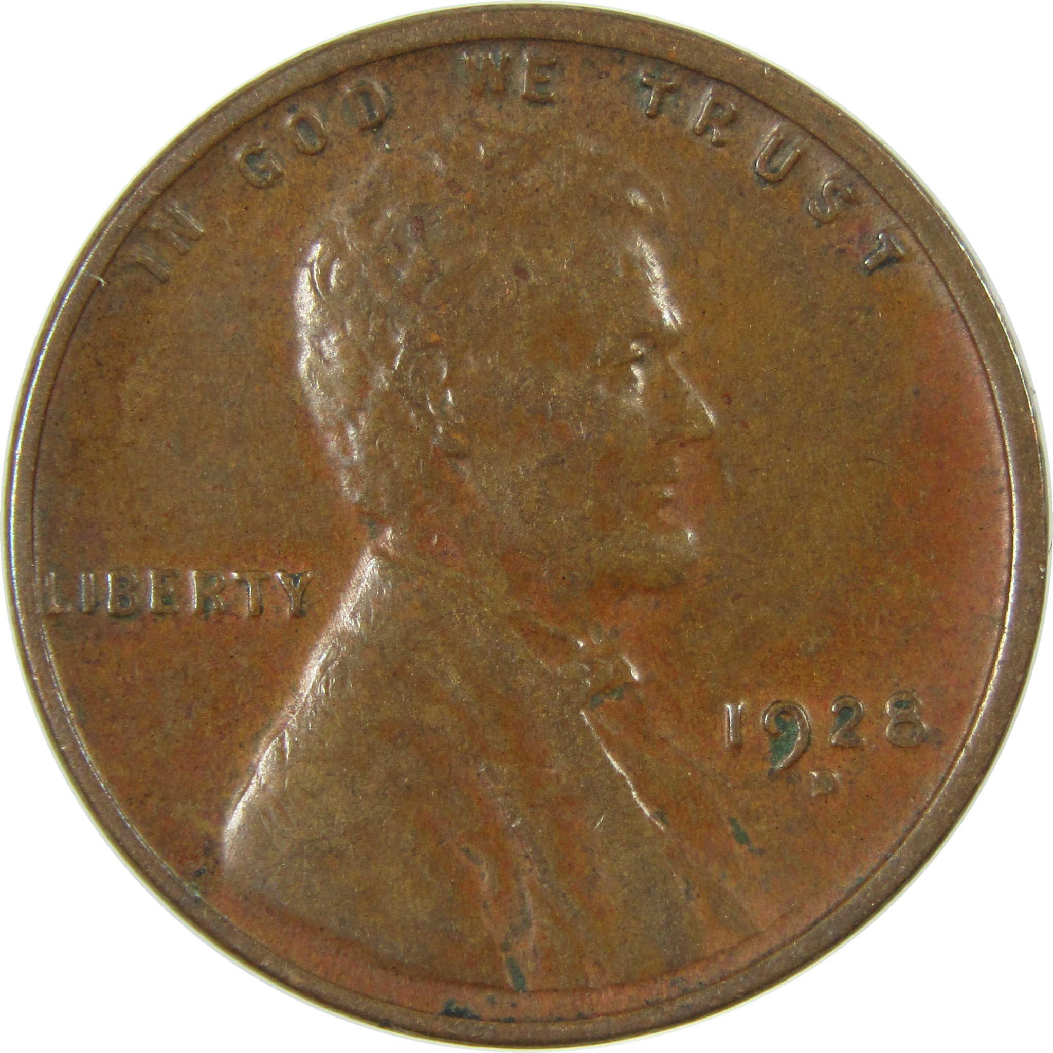1928 D Lincoln Wheat Cent VF Very Fine Penny 1c Coin SKU:I27589