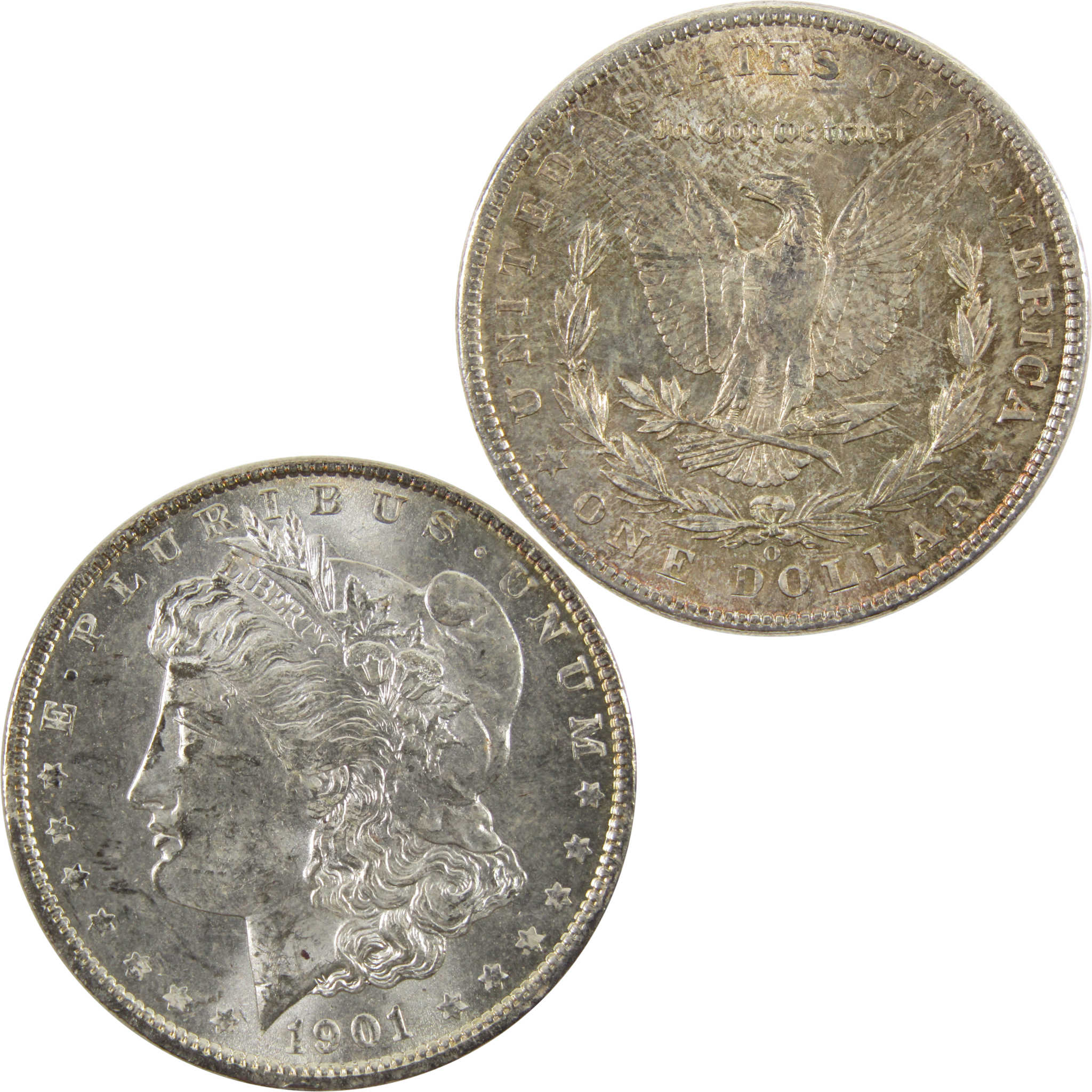 1901 O Morgan Dollar Uncirculated Details 90% Silver $1 SKU:I10464 - Morgan coin - Morgan silver dollar - Morgan silver dollar for sale - Profile Coins & Collectibles