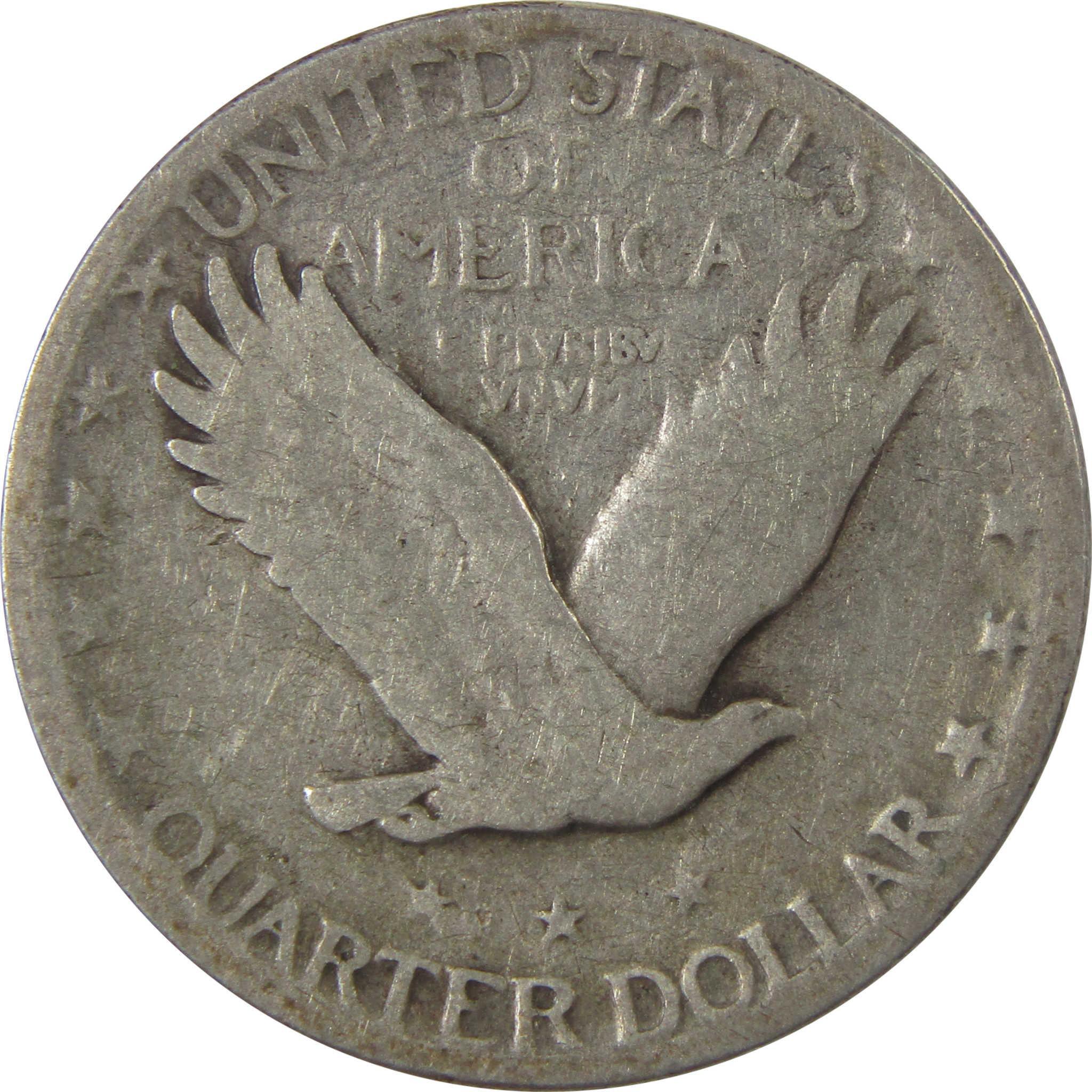 1927 S Standing Liberty Silver Quarter G Good 25c Coin SKU:I25168