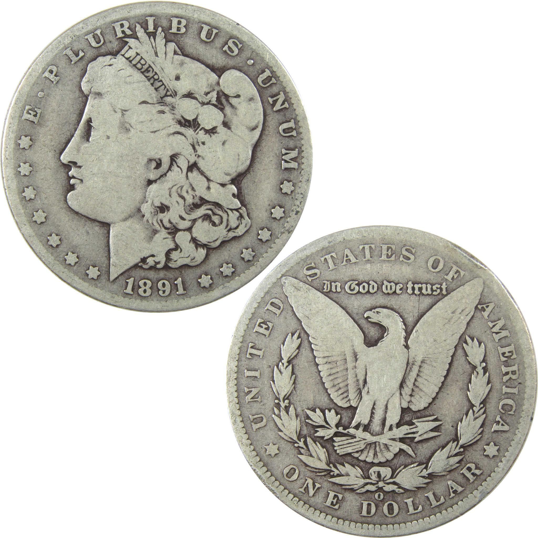 1891 O VAM-1A1 E on Rev Top 100 Morgan Silver Dollar VG SKU:I25347 - Morgan coin - Morgan silver dollar - Morgan silver dollar for sale - Profile Coins & Collectibles
