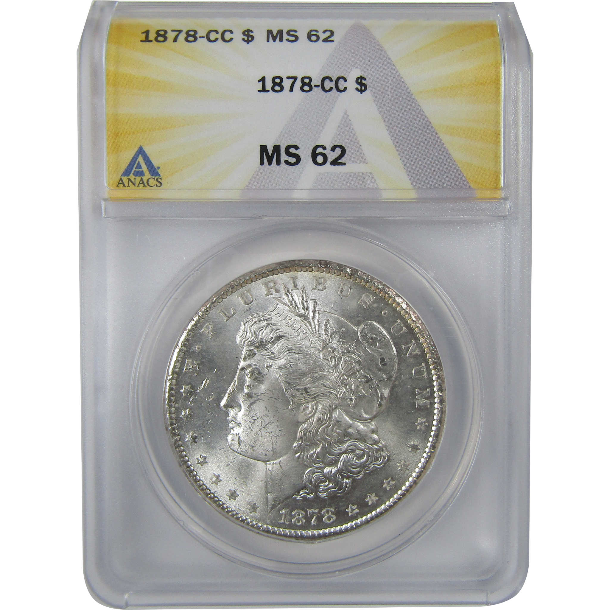 1878 CC Morgan Dollar MS 62 ANACS Silver Uncirculated SKU:I23601 - Morgan coin - Morgan silver dollar - Morgan silver dollar for sale - Profile Coins & Collectibles