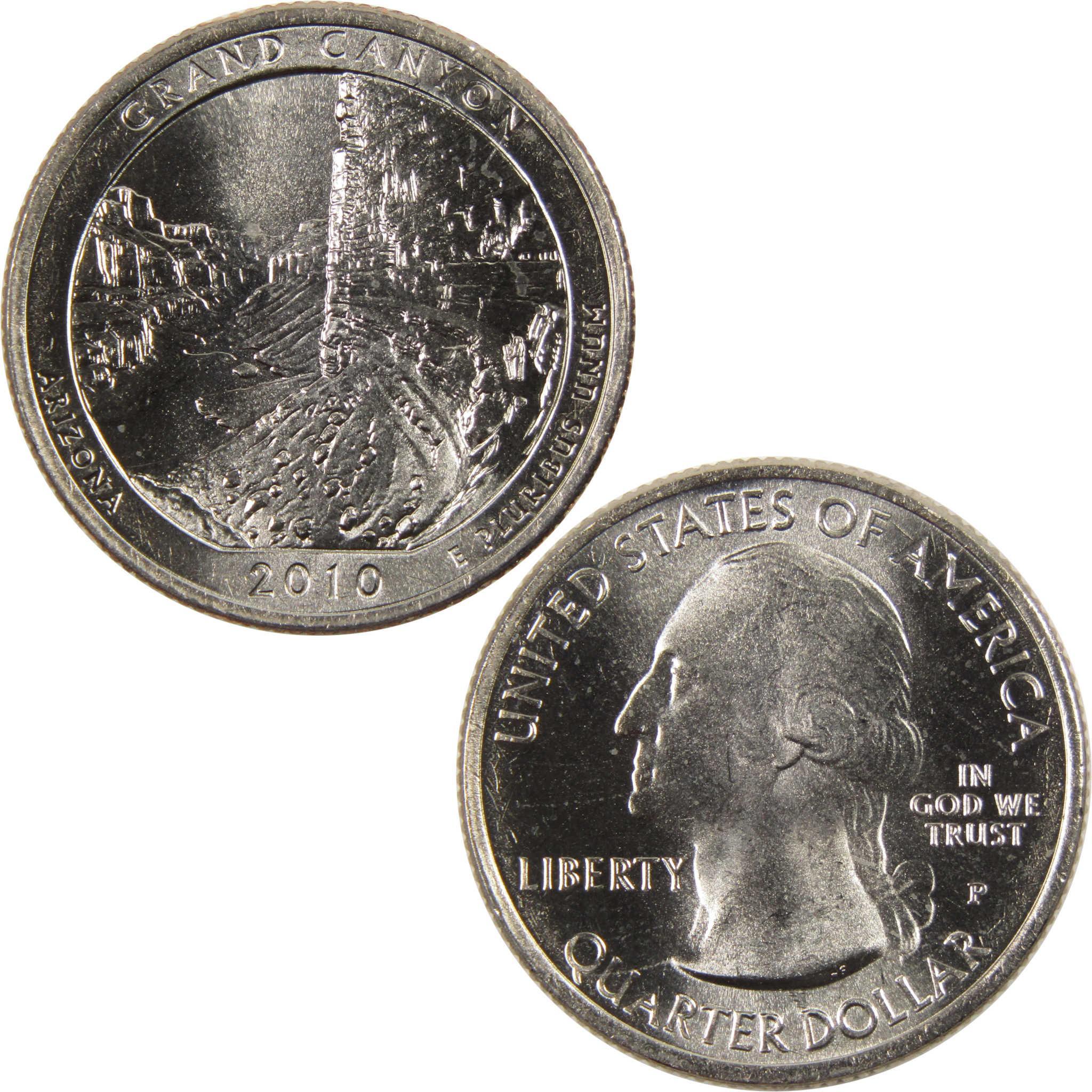 2010 P Grand Canyon National Park Quarter BU Uncirculated Clad 25c