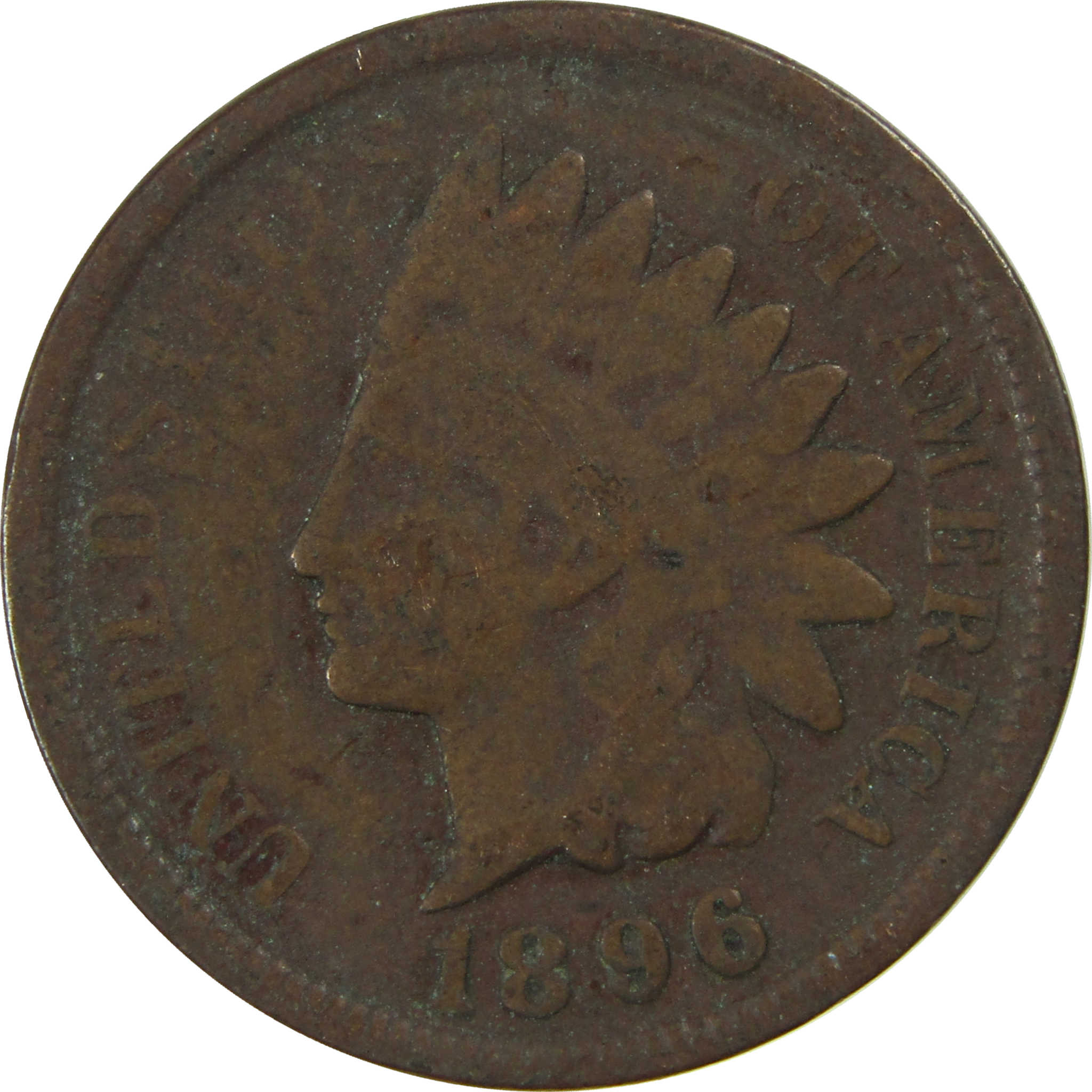 1896 Indian Head Cent G Good Penny 1c Coin SKU:I27034