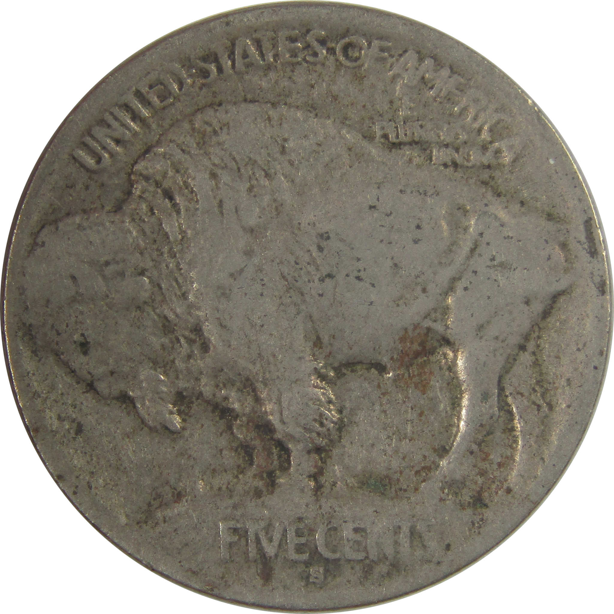 1913 S Type 1 Indian Head Buffalo Nickel VG Very Good SKU:I21053
