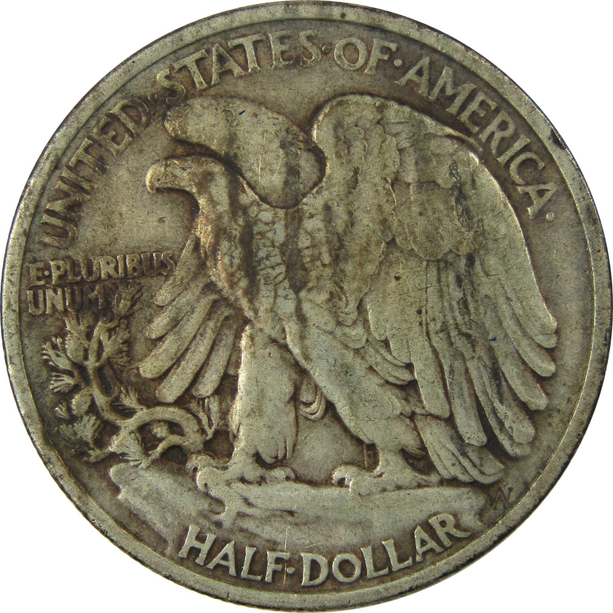 1939 Liberty Walking Silver Half Dollar VF Very Fine SKU:I25928