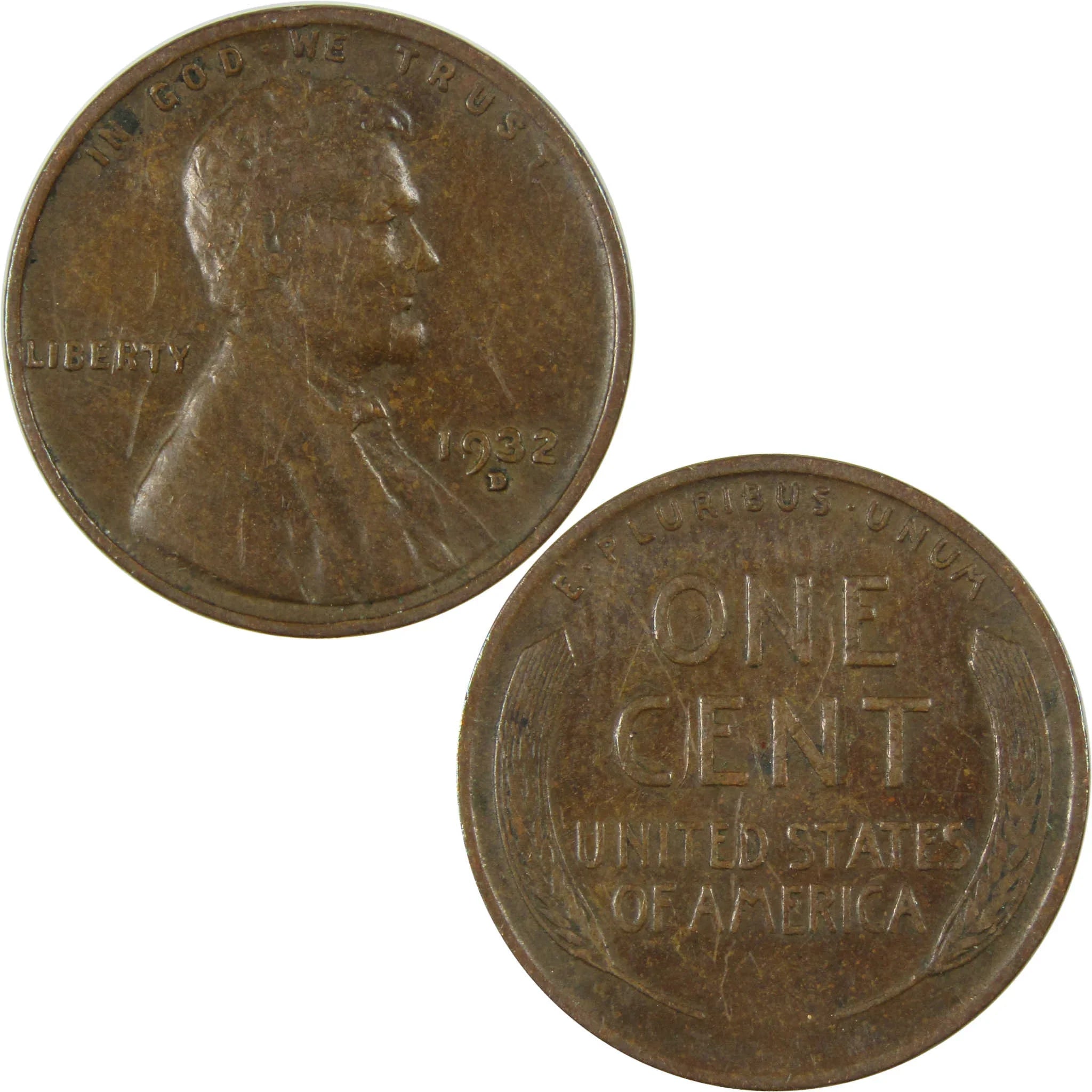 1932 D Lincoln Wheat Cent VF Very Fine Penny 1c Coin SKU:I26779