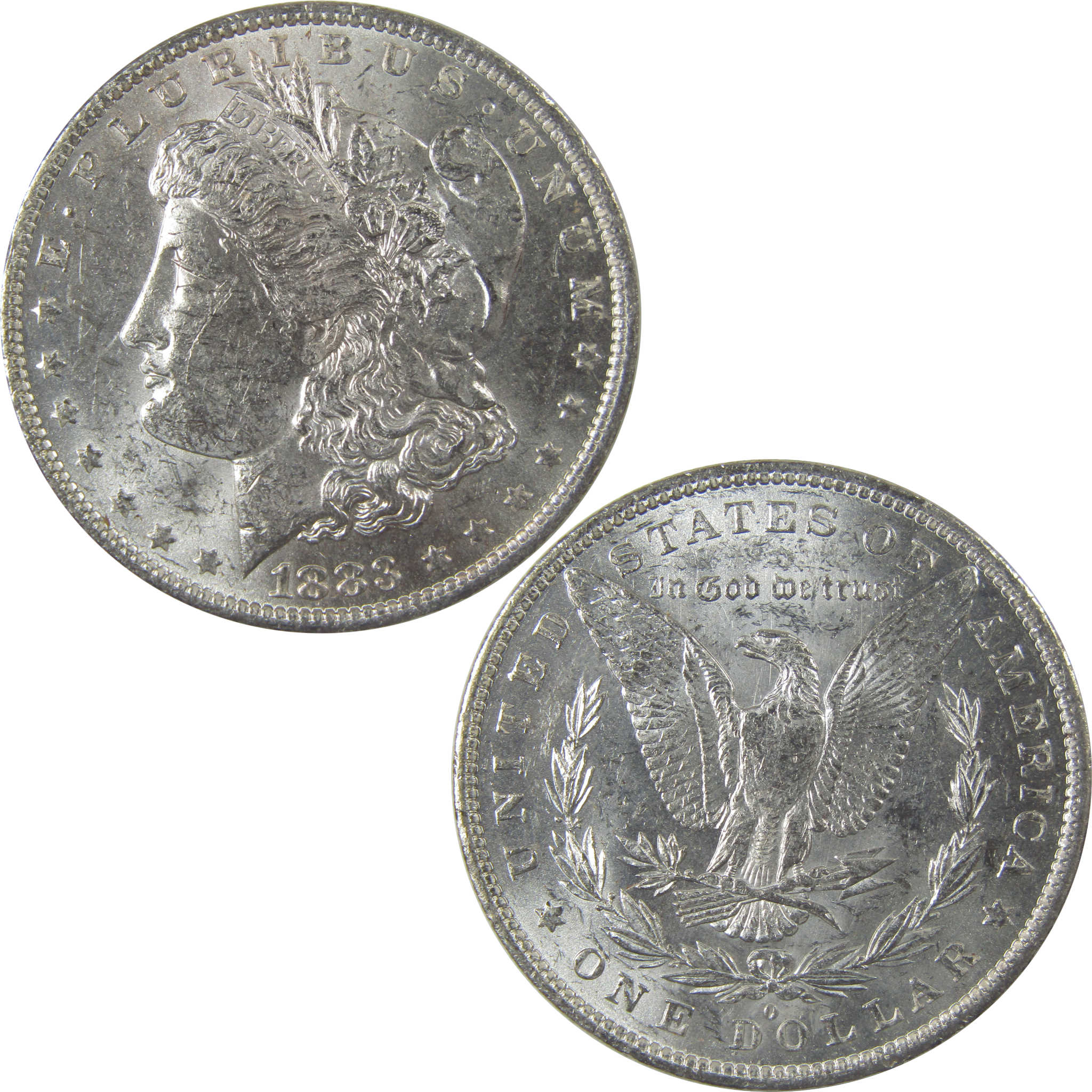 1883 O Morgan Silver Dollar Uncirculated Mint State Toned SKU:I24836