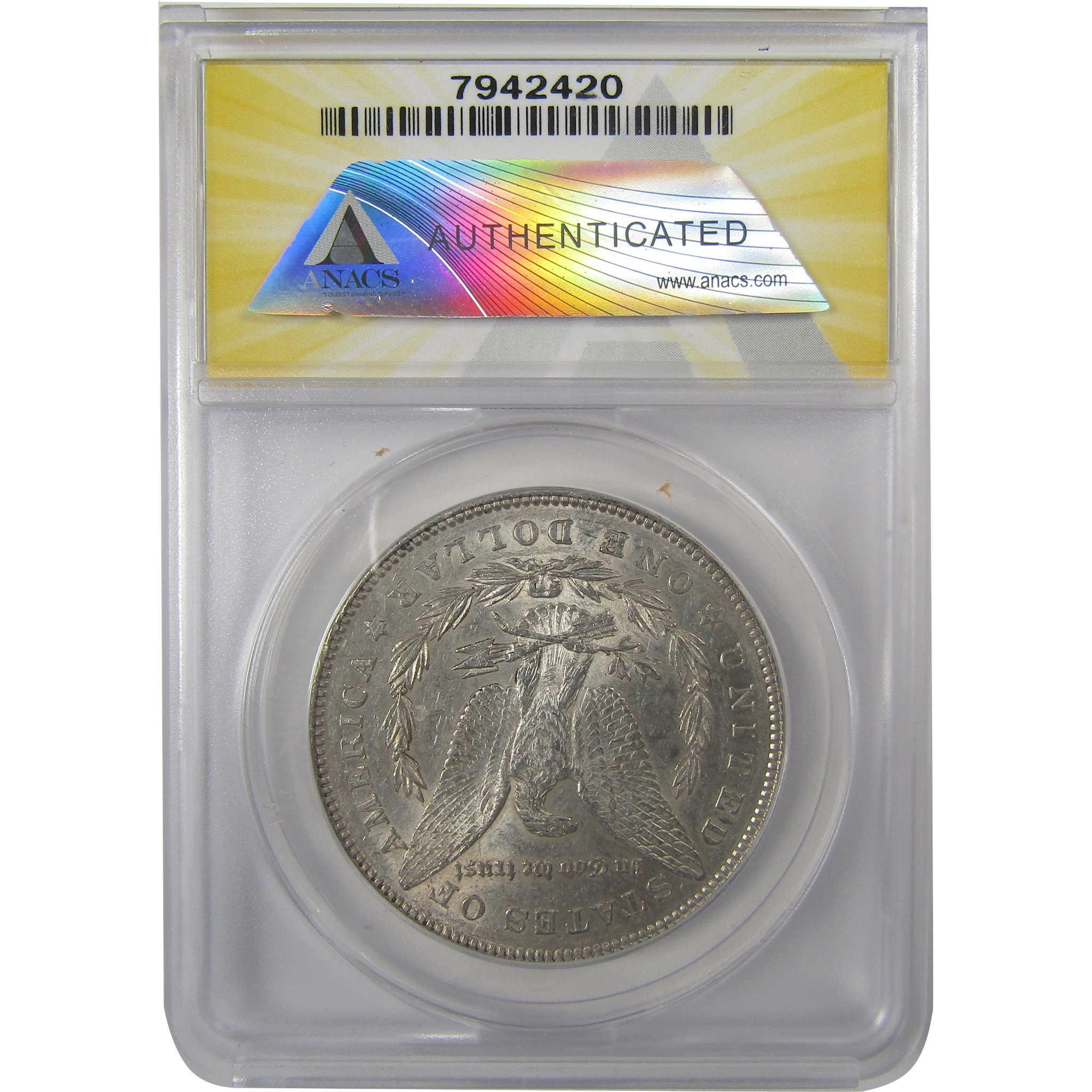 1878 7TF Rev 78 Morgan Silver Dollar AU 53 ANACS $1 Coin SKU:I24923 - Morgan coin - Morgan silver dollar - Morgan silver dollar for sale - Profile Coins & Collectibles