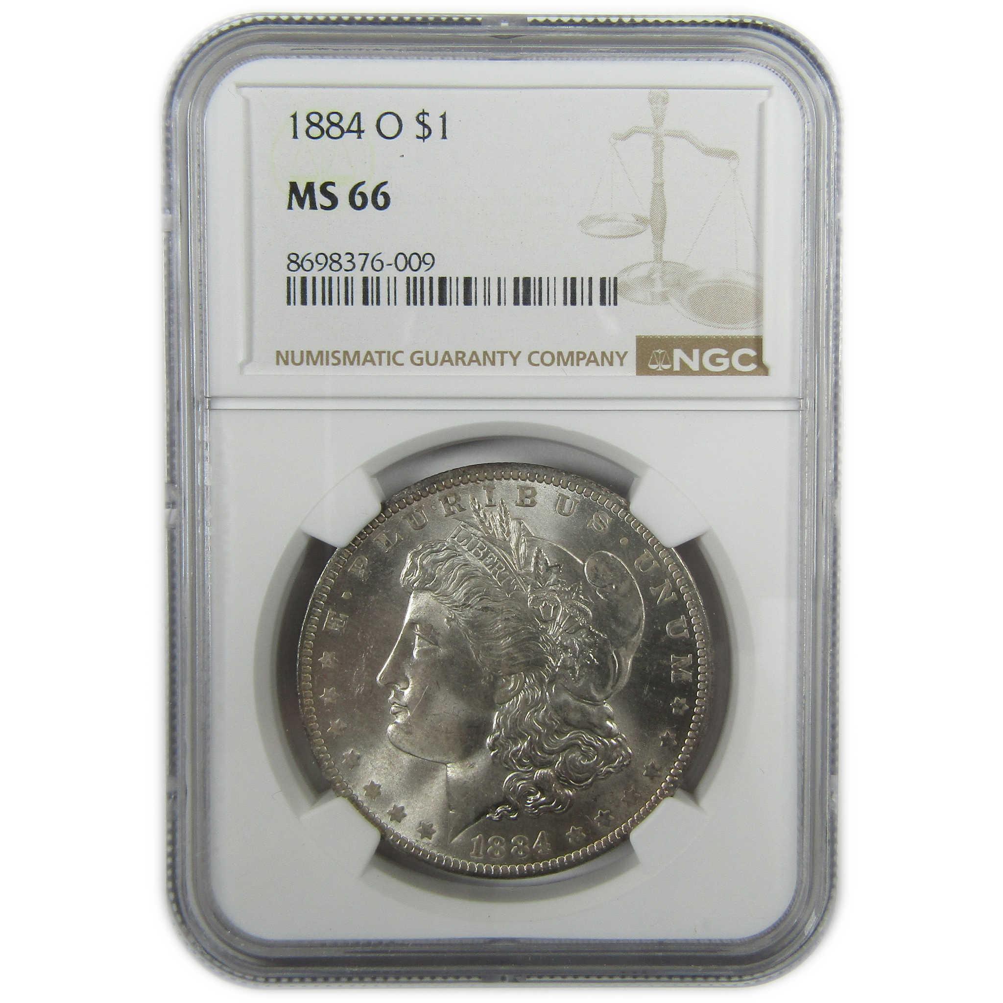 1884 O Morgan Silver Dollar MS 66 NGC Uncirculated $1 Coin SKU:I27924 - Morgan coin - Morgan silver dollar - Morgan silver dollar for sale - Profile Coins & Collectibles