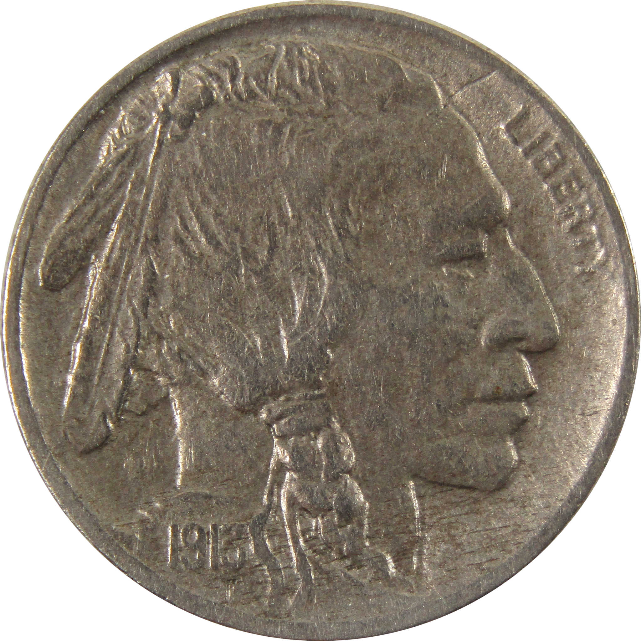 1913 D Type 2 Indian Head Buffalo Nickel About Uncirculated SKU:I9996