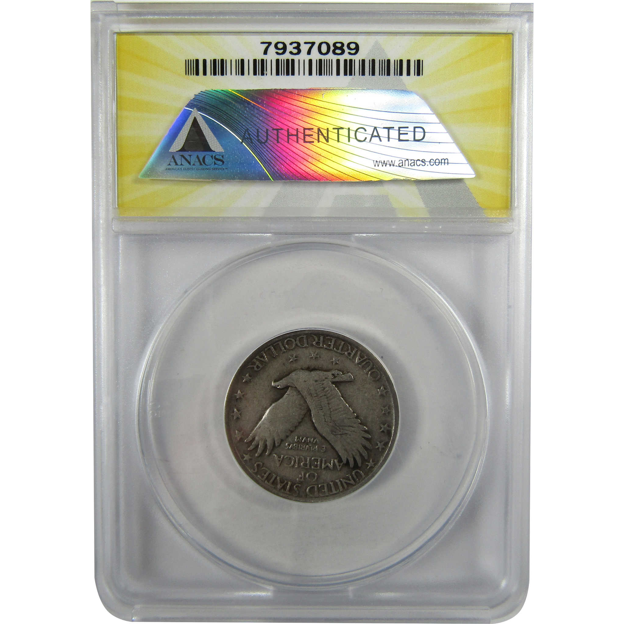 1921 Standing Liberty Silver Quarter VF 20 ANACS 25c Coin SKU:I28035