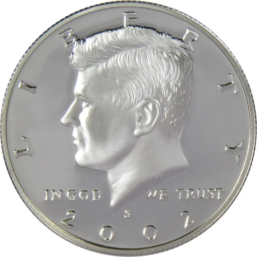 2002 S Kennedy Silver Half Dollar Proof 50c Coin Collectible